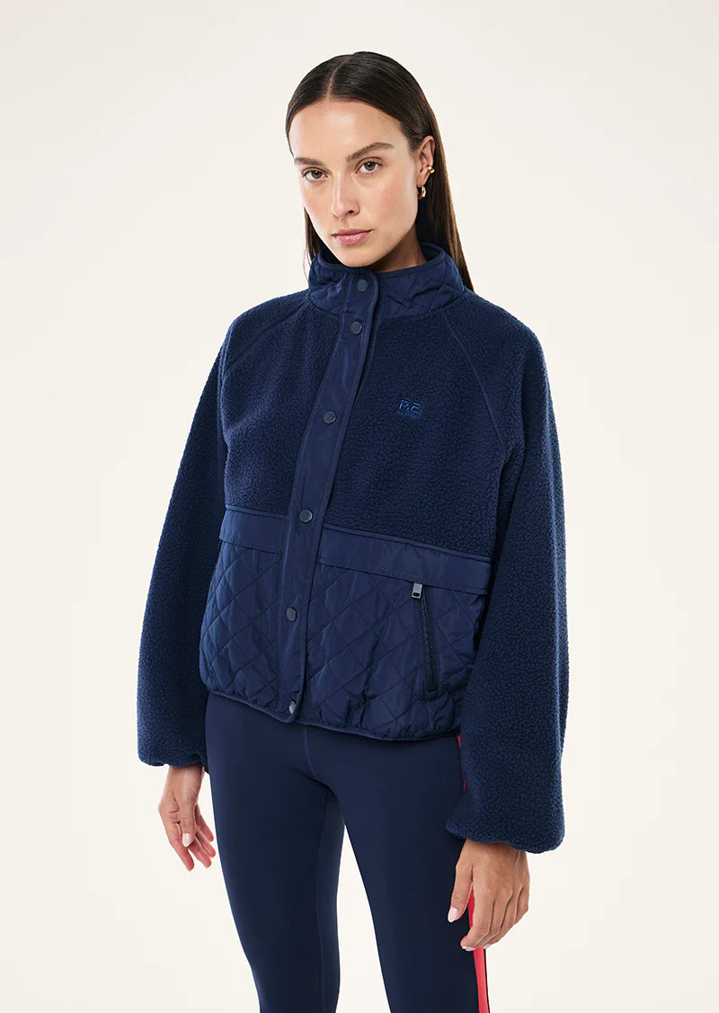 PE Nation | Technique Quilt Jacket - Dark Navy