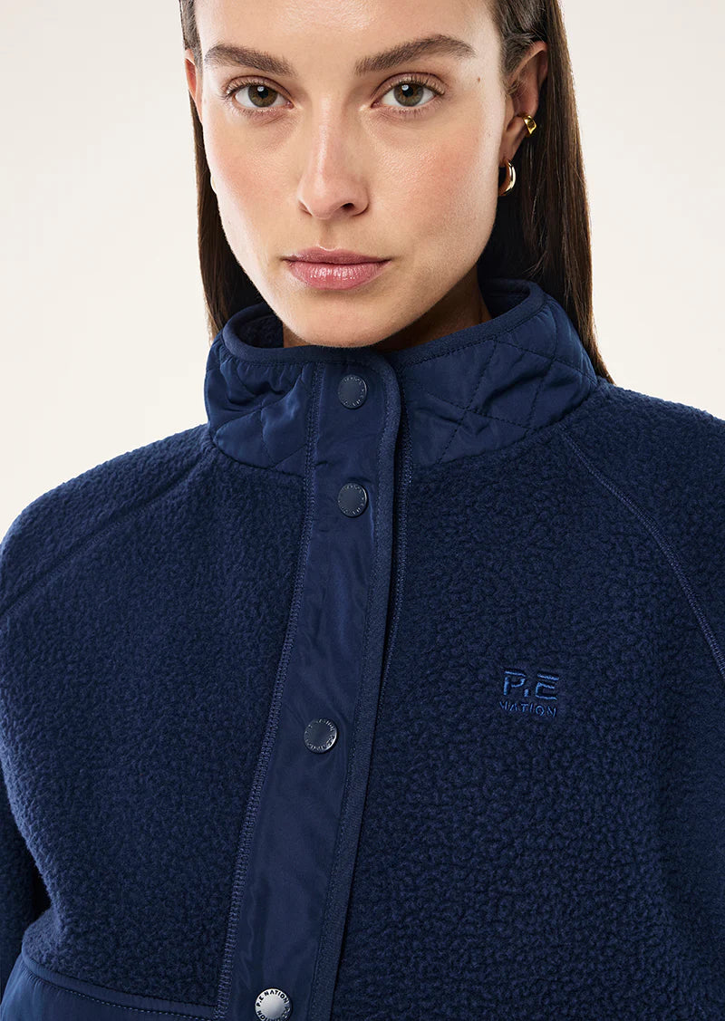 PE Nation | Technique Quilt Jacket - Dark Navy