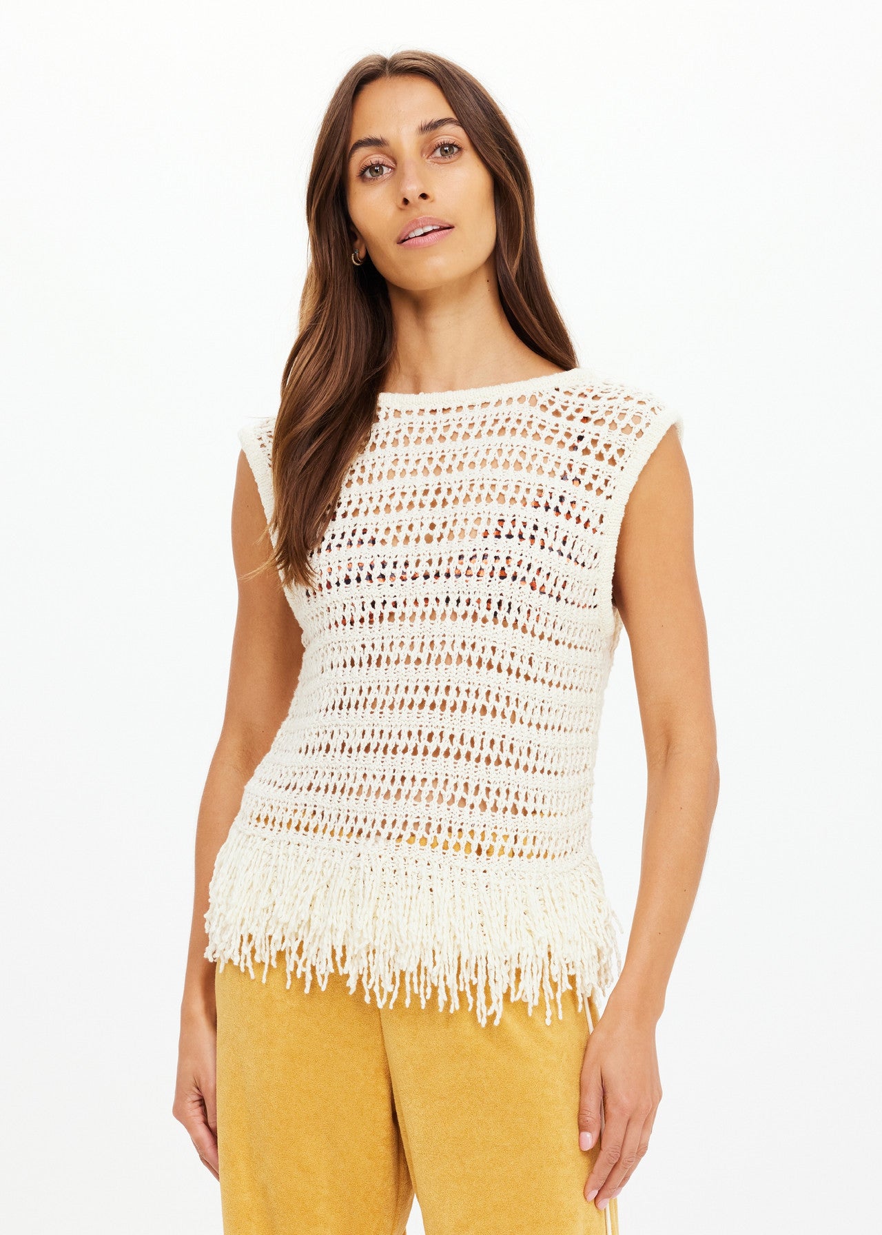 The Upside | Kamali Knit Fringe Top