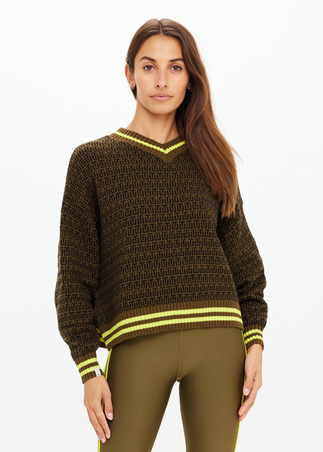 The Upside | Castilla Clementine Knit Crew – Olive