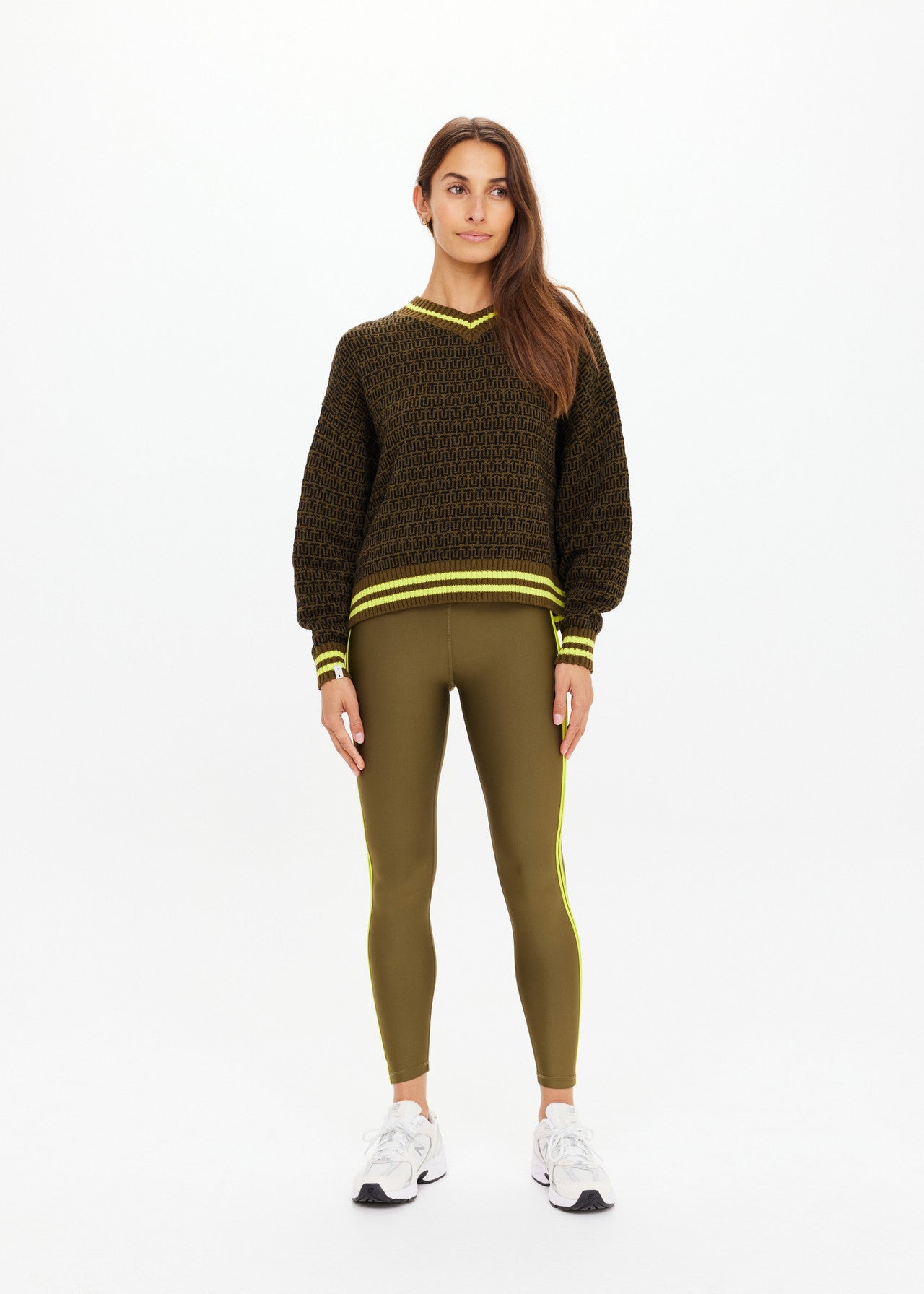 The Upside | Castilla Clementine Knit Crew – Olive