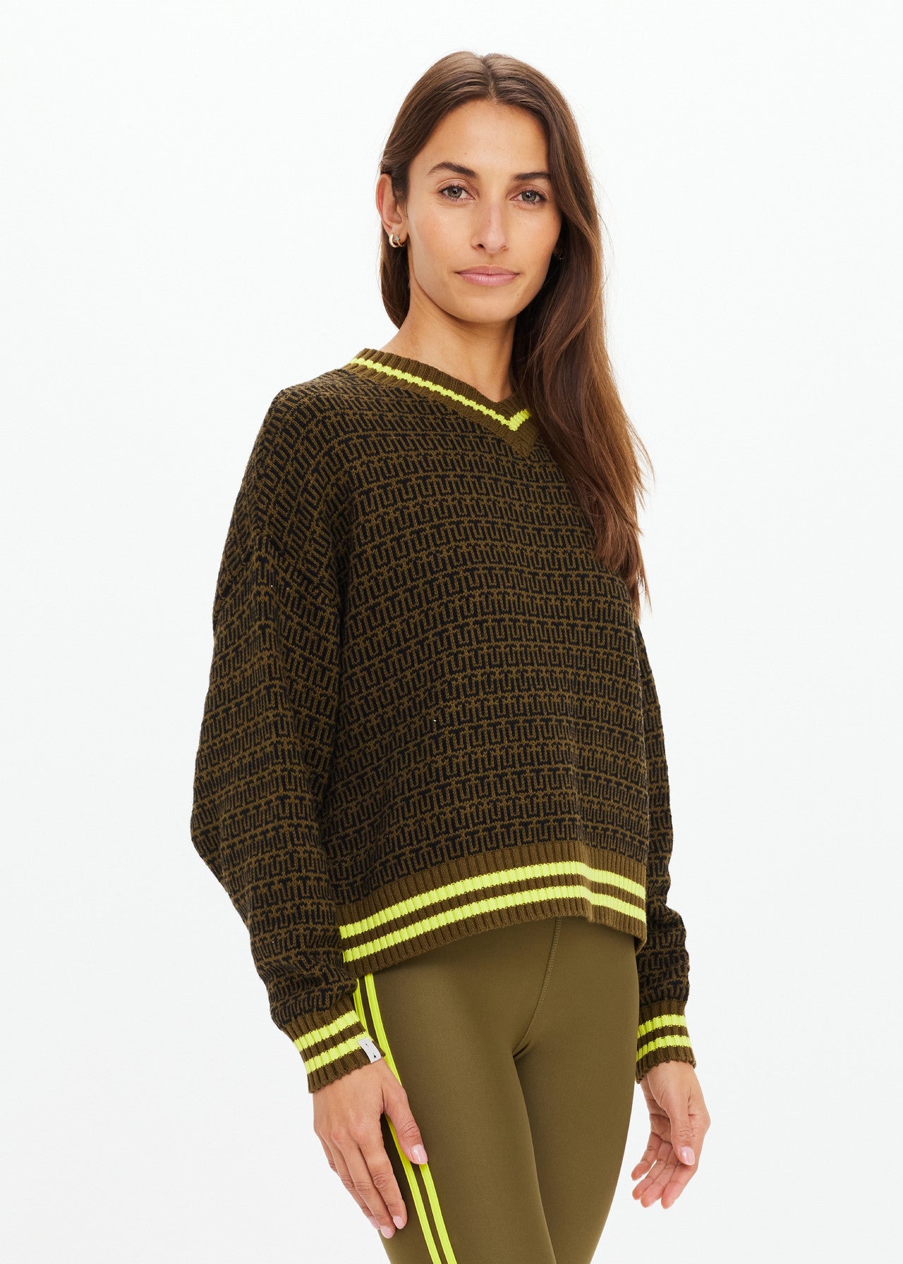 The Upside | Castilla Clementine Knit Crew – Olive
