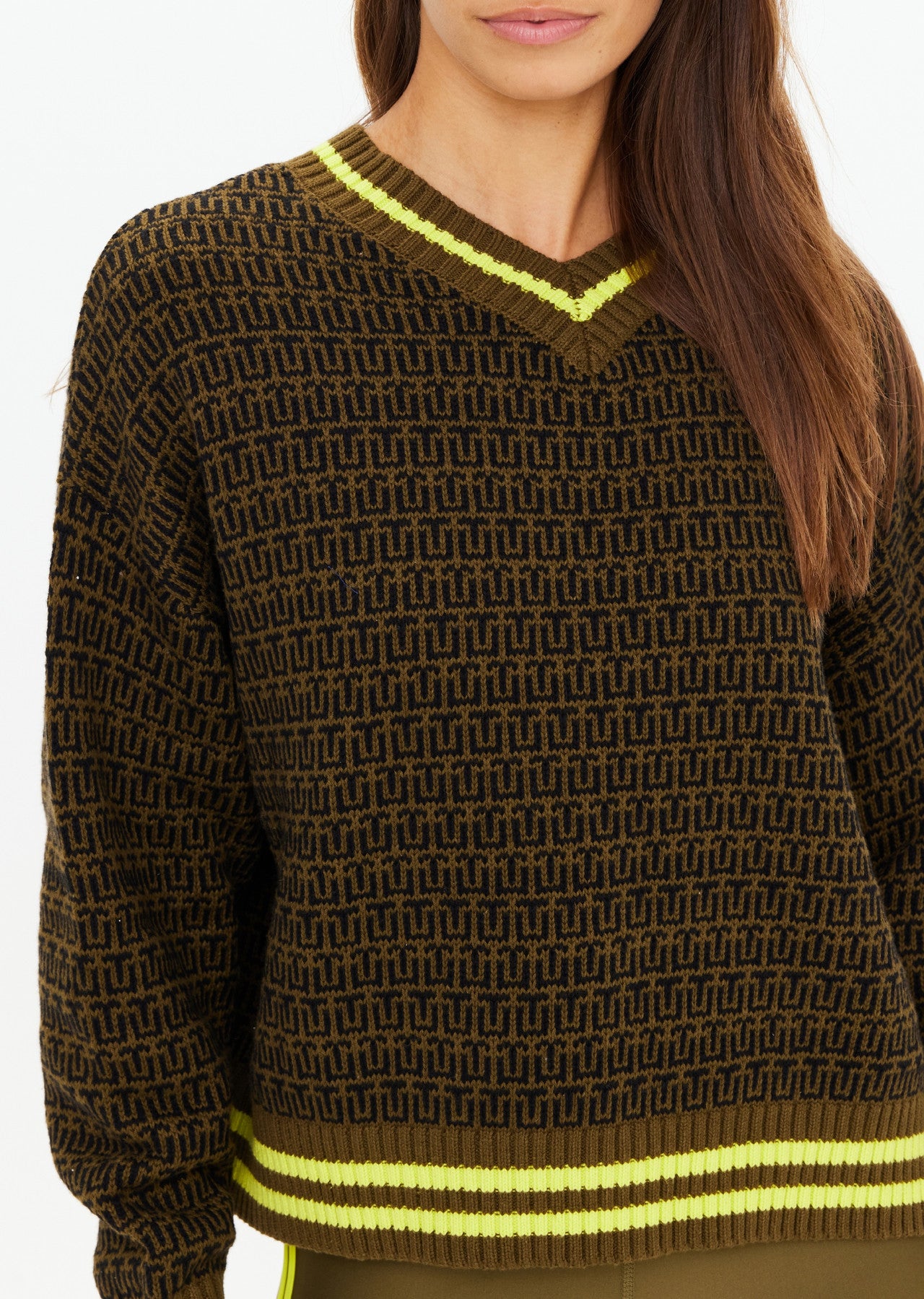 The Upside | Castilla Clementine Knit Crew – Olive