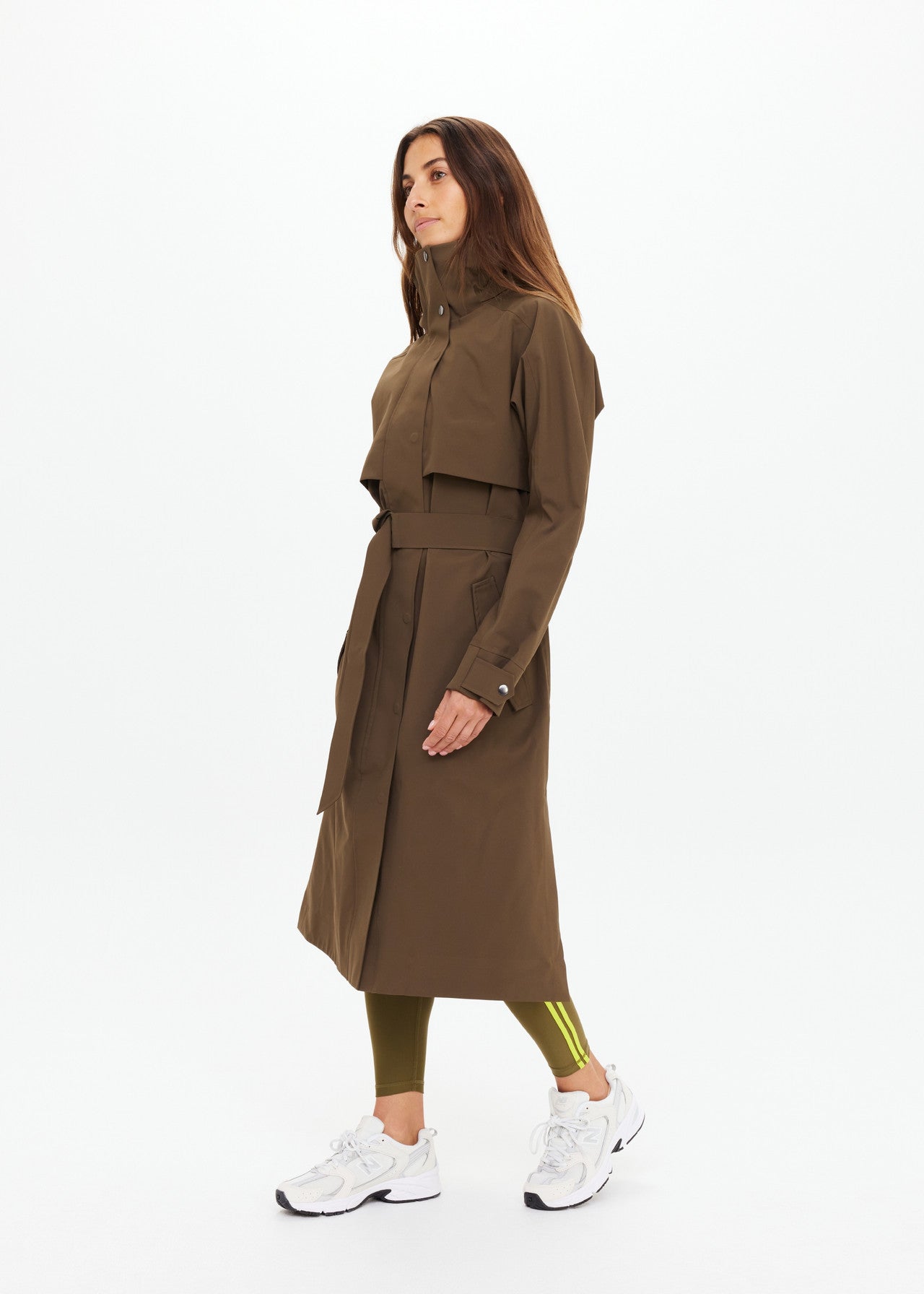 The Upside | James Hooded Trench Coat – Olive