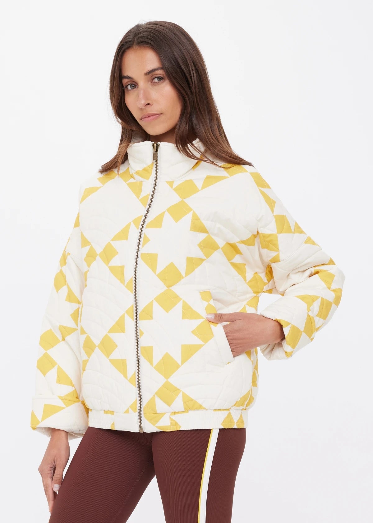 The Upside | Etoile Carmen Quilted Jacket - Golden Sand