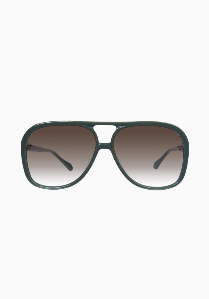 Valley | Bang Army Green w. Gold Metal /Brown Gradient Lens