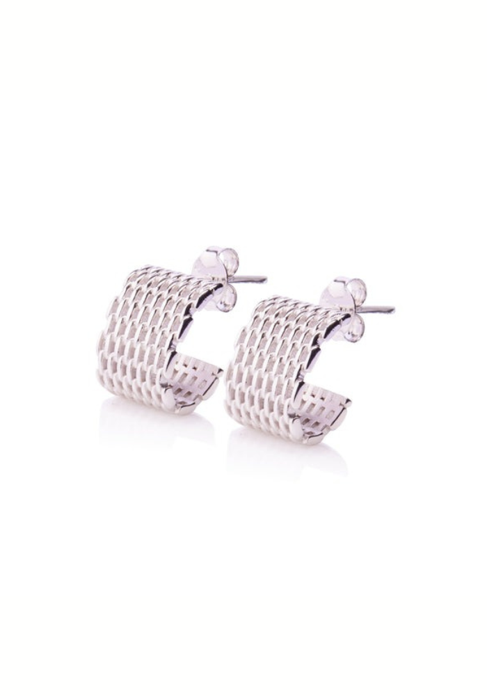 Ever | Broadway Silver Hoop Earrings