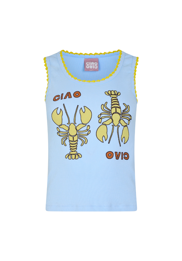 Ciao Ciao Vacation | Duo Rex Tank - Sky Blue