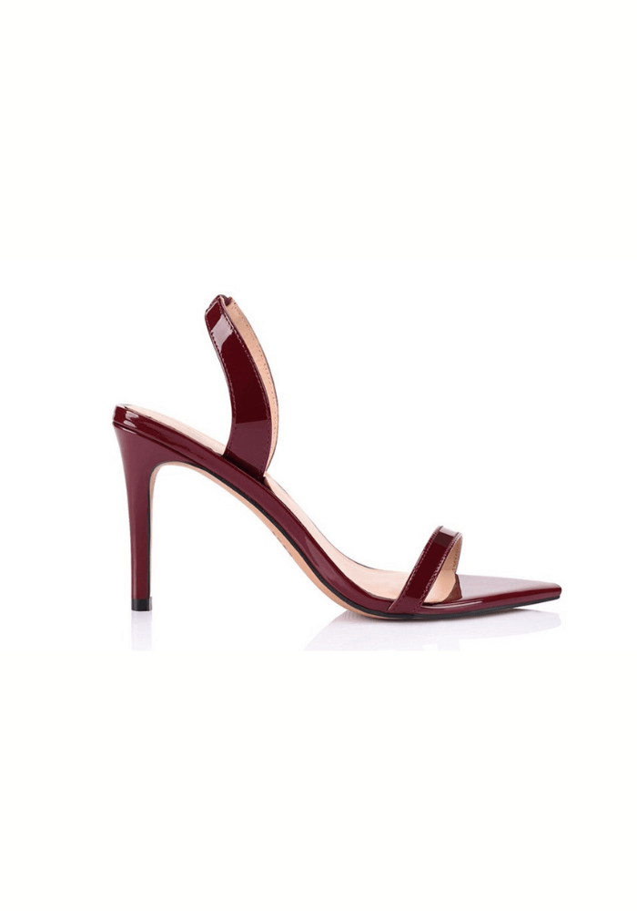 Lana Wilkinson | Cleo Sandal Wine Patent