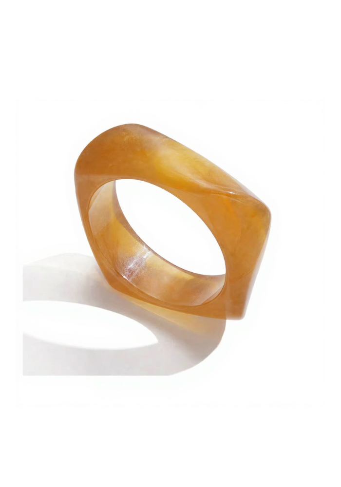 R&T | Aura Resin Bangle - Amberwood