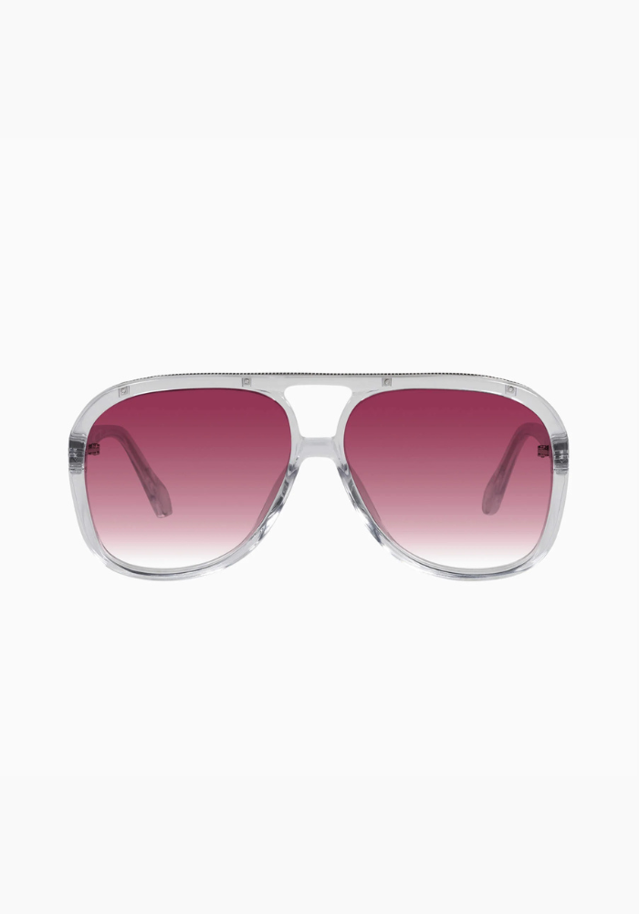 Valley | Bang - Crystal w. Silver Metal / Rose Gradient Lens
