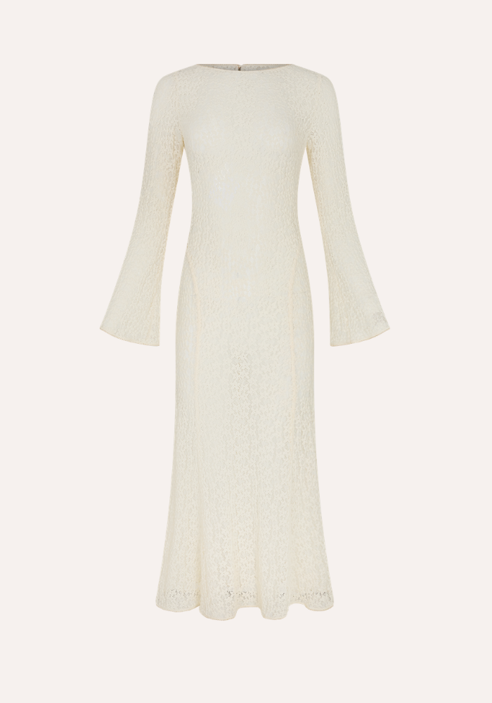 Kinga Csilla | Tarot Lace Cherry Maxi Dress