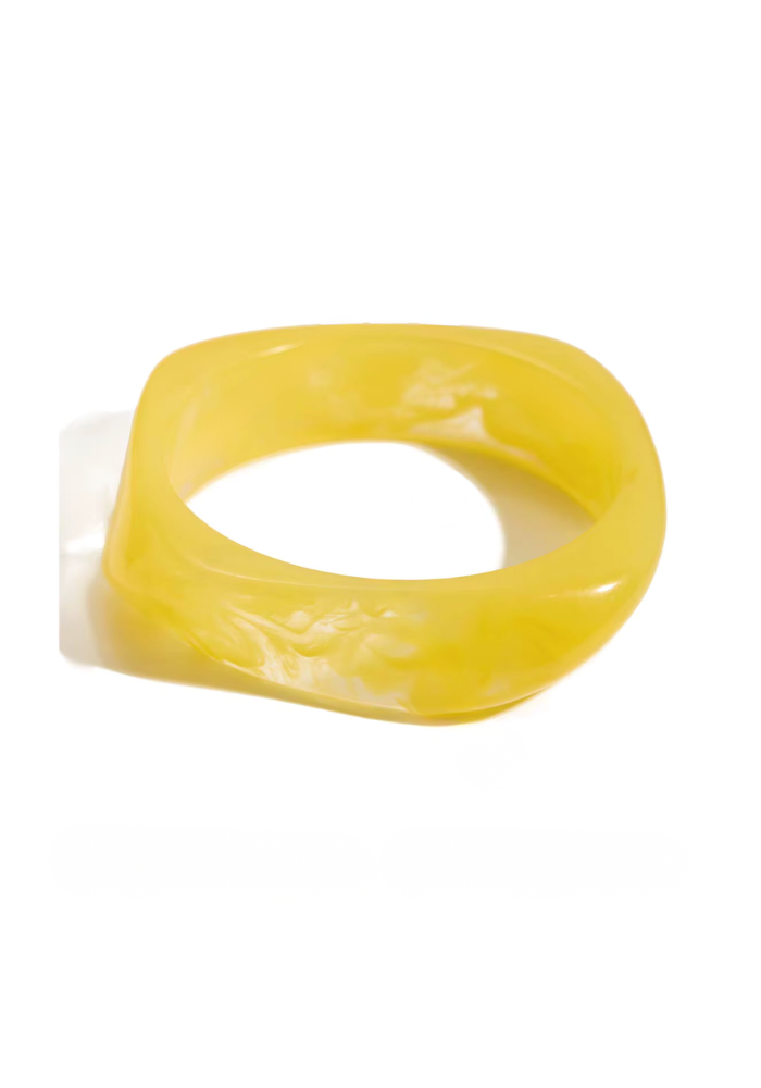 R&T | Soleil Resin Bangle - Lemon Quartz