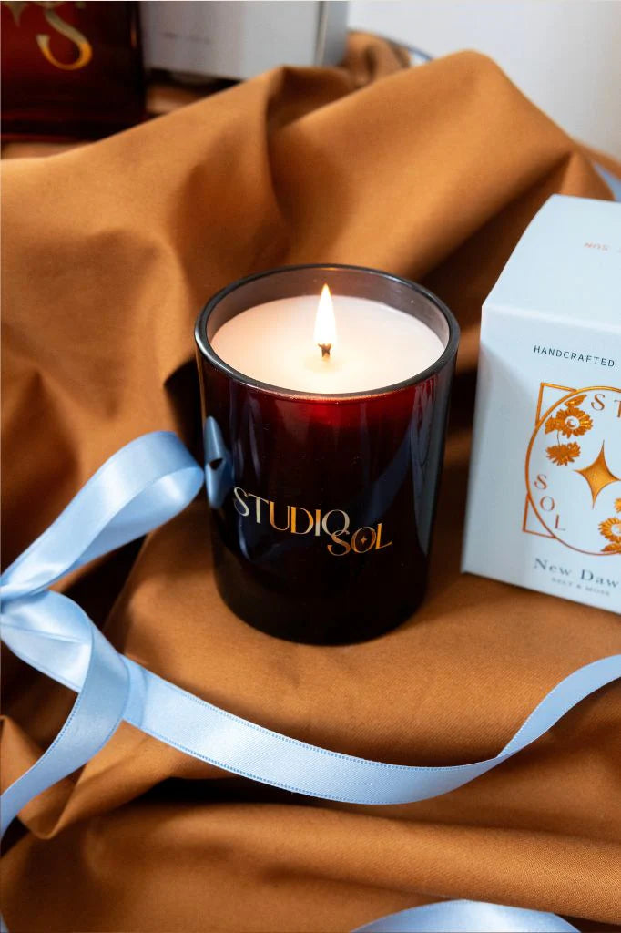 New Dawn Candle | Sea Salt + Moss