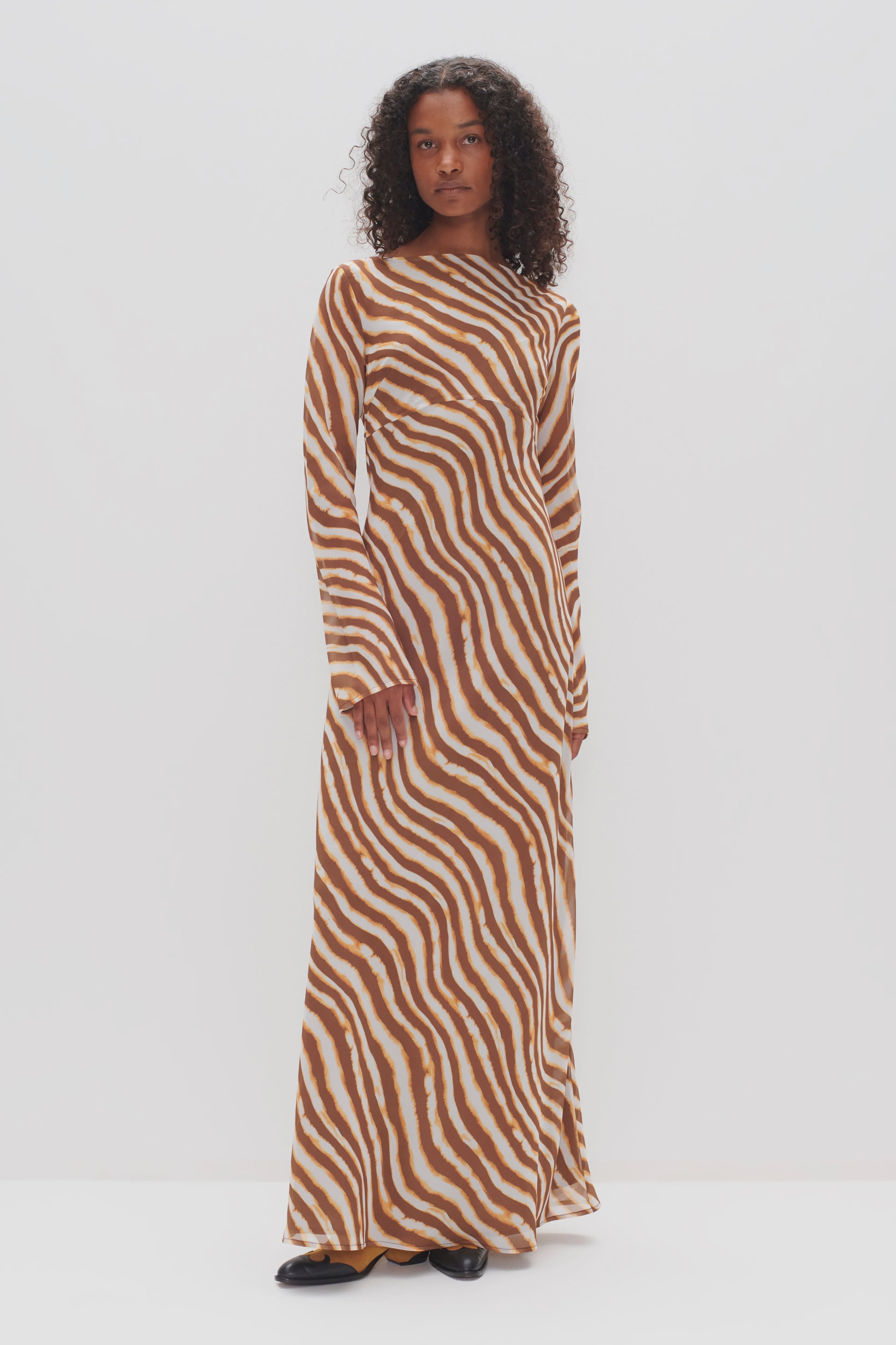 Ownley | Valentina Dress - Tie Dye Stripe