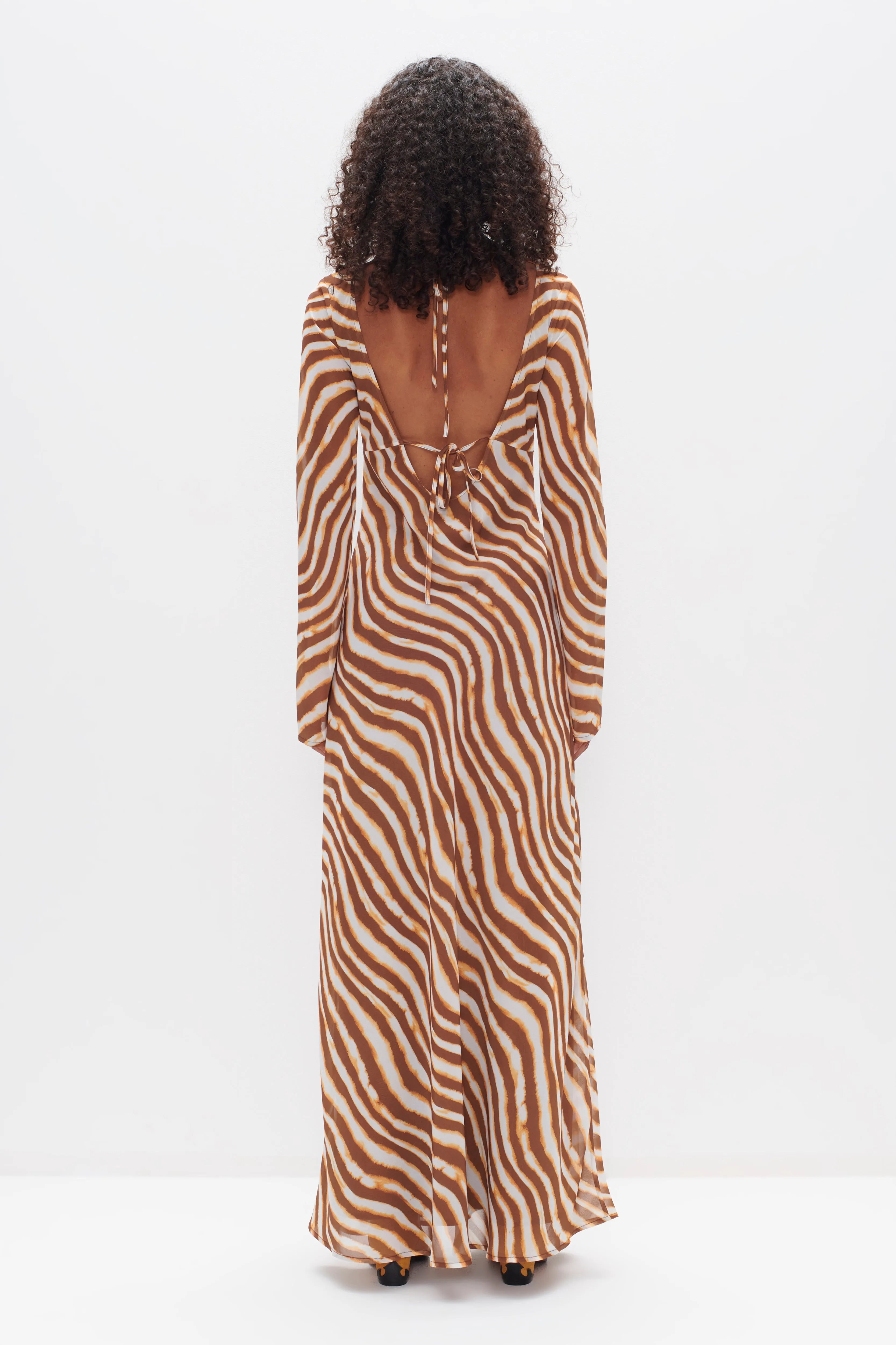 Ownley | Valentina Dress - Tie Dye Stripe