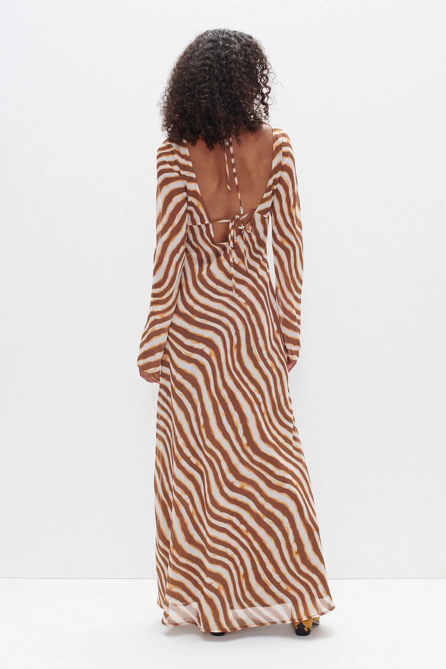 Ownley | Valentina Dress - Tie Dye Stripe