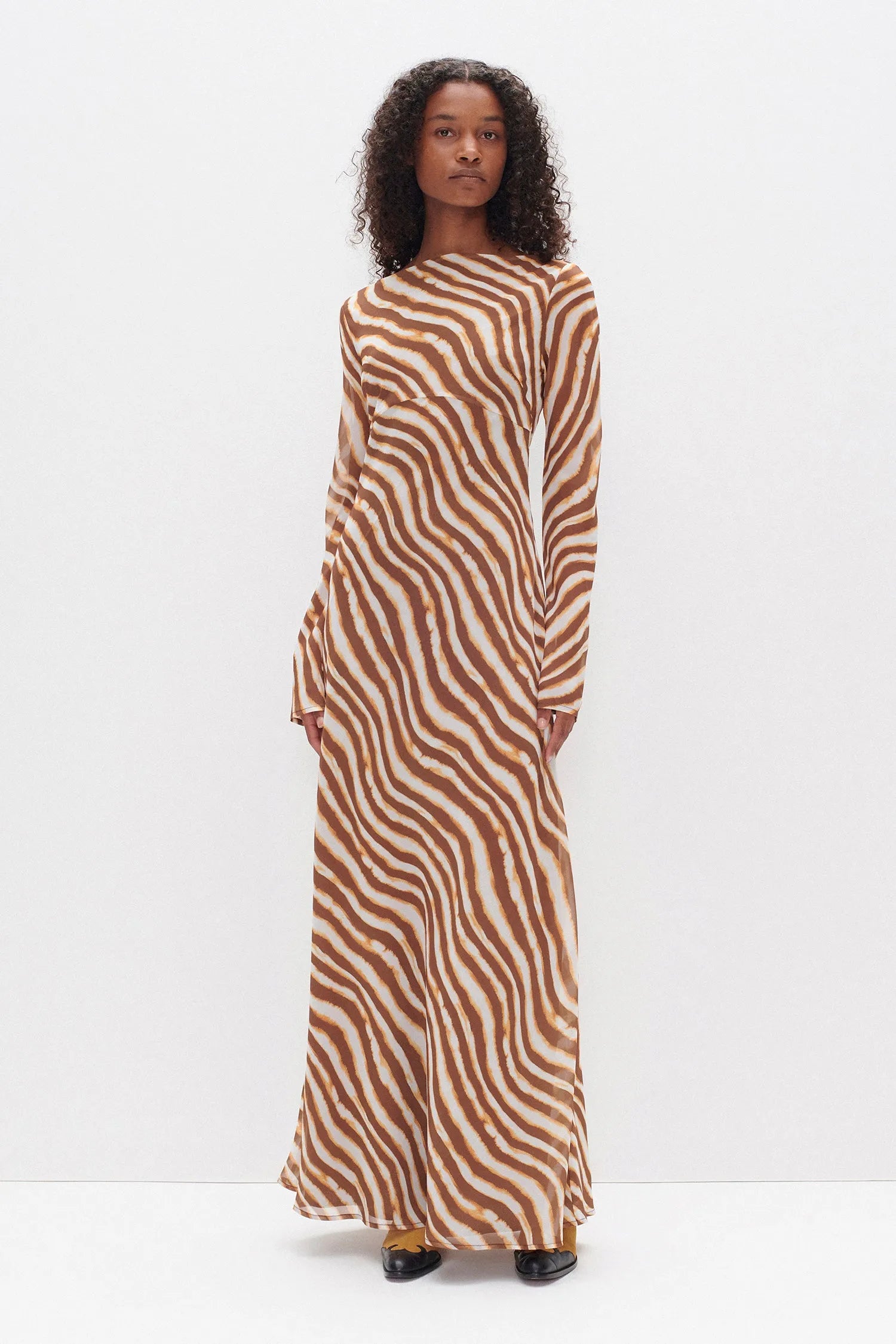 Ownley | Valentina Dress - Tie Dye Stripe