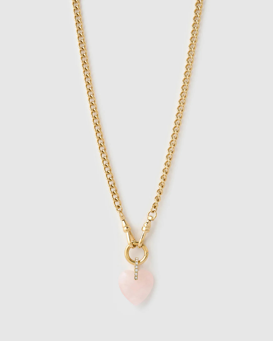 Arms Of Eve | Violet Heart Necklace - Rose Quatrz