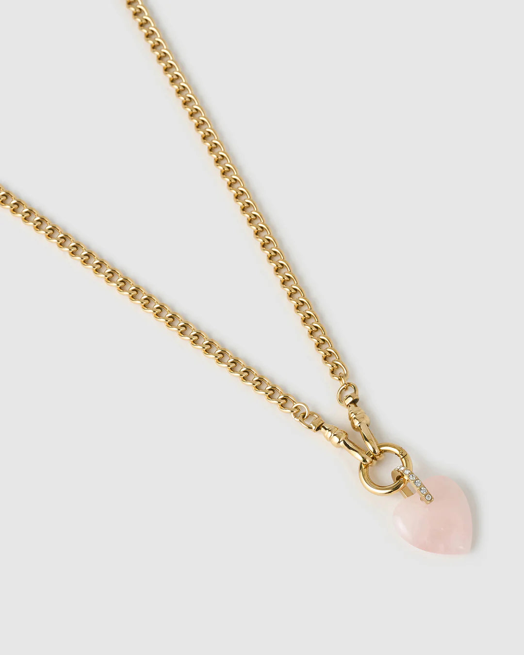 Arms Of Eve | Violet Heart Necklace - Rose Quatrz