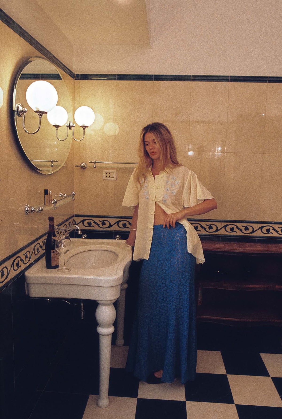 Kinga Csilla | Tropea Lace Mother Maxi Skirt