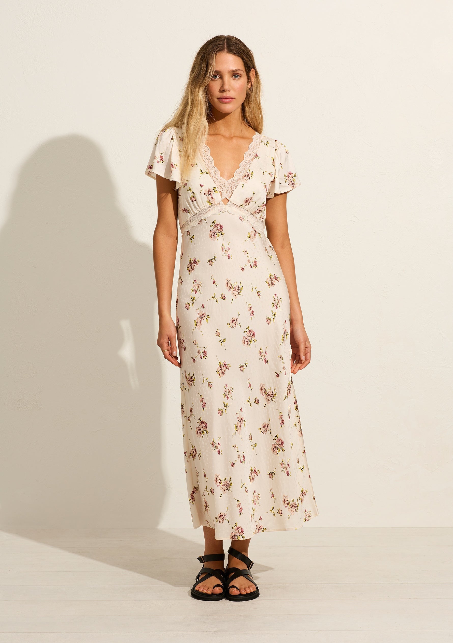 Auguste | Rianne Midi Dress - Ivory