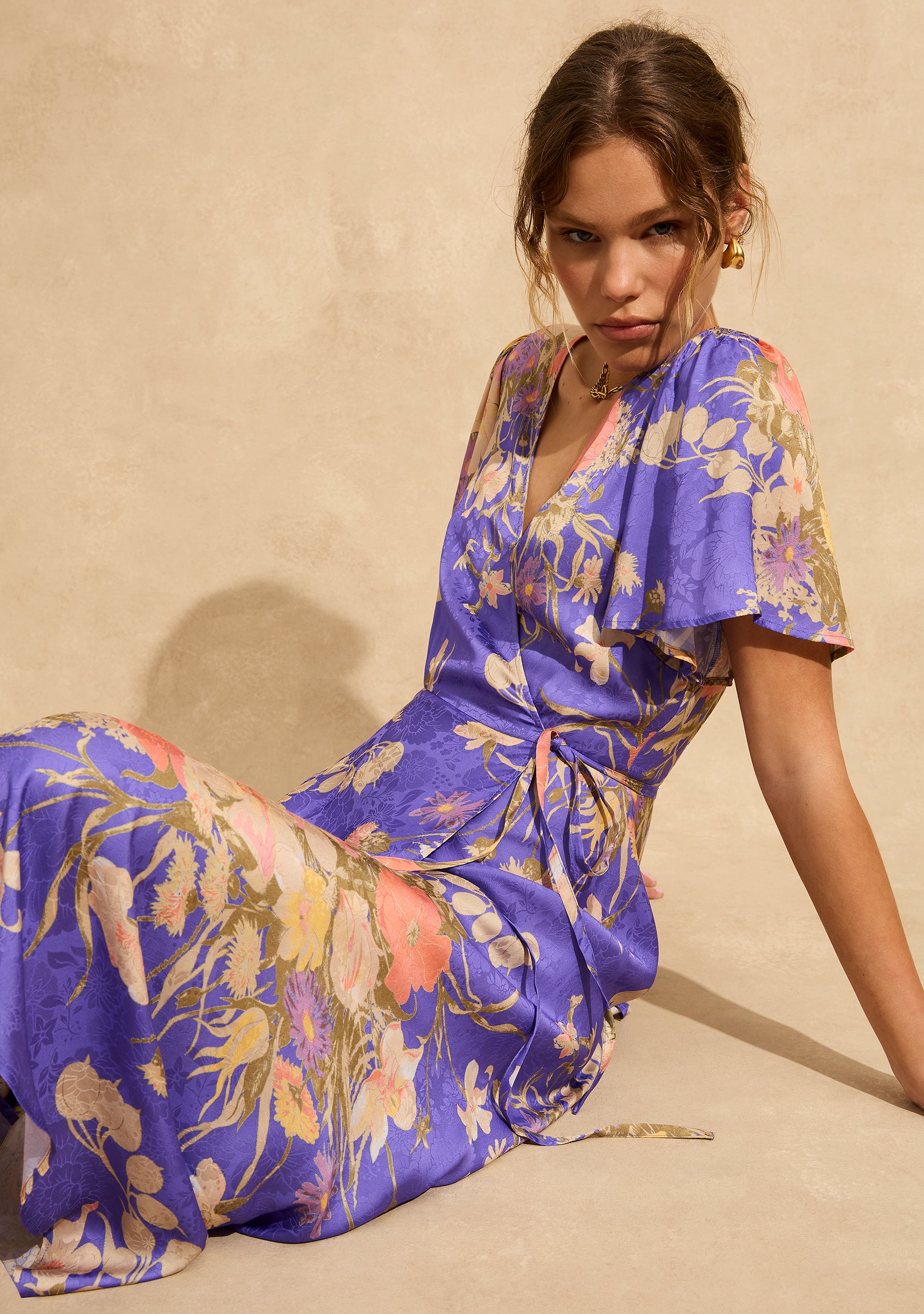 Auguste The Label | Kirby Wrap Maxi Dress - Lavender