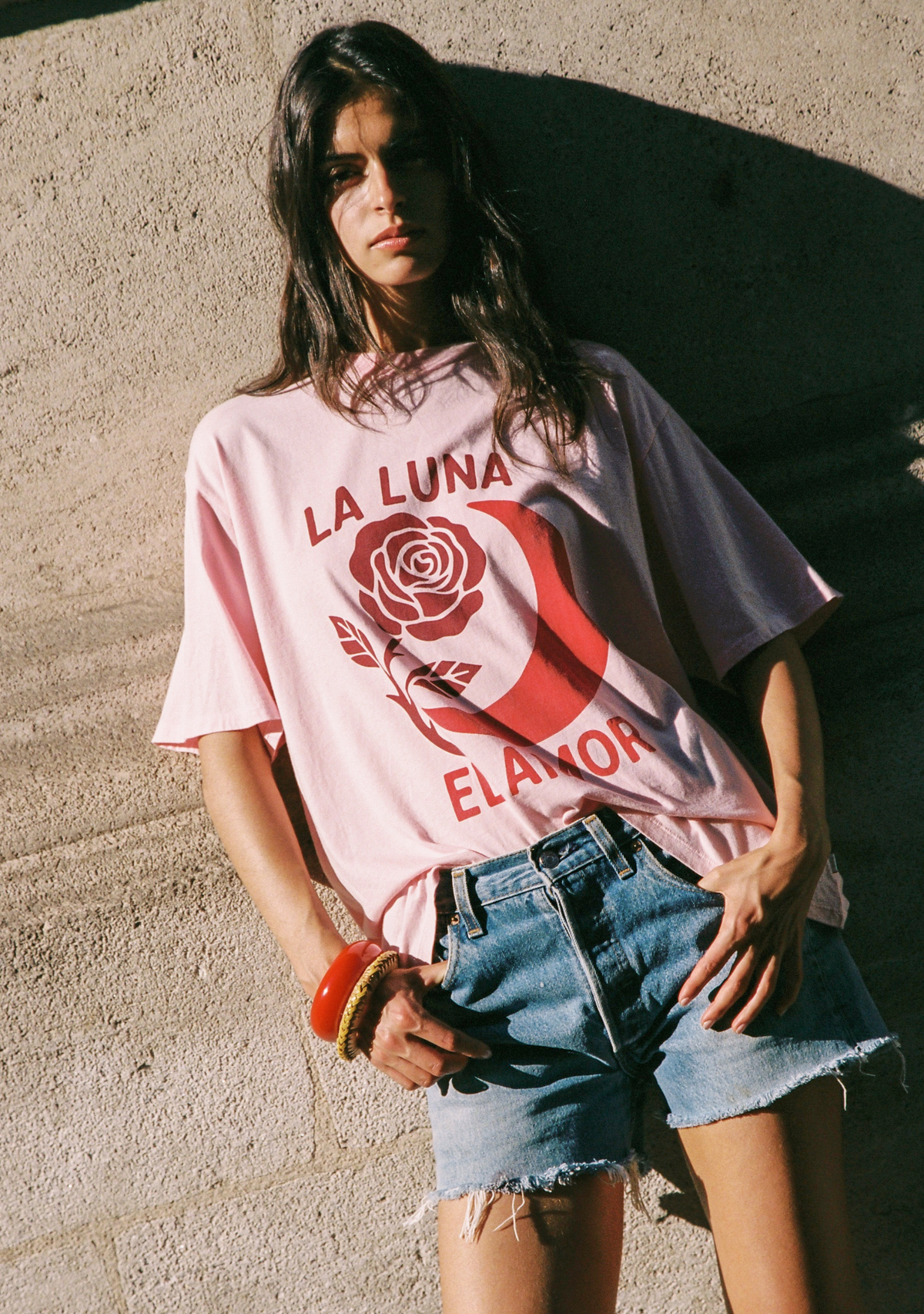 Auguste The Label | Moon Rose Boyfriend Tee - Pink