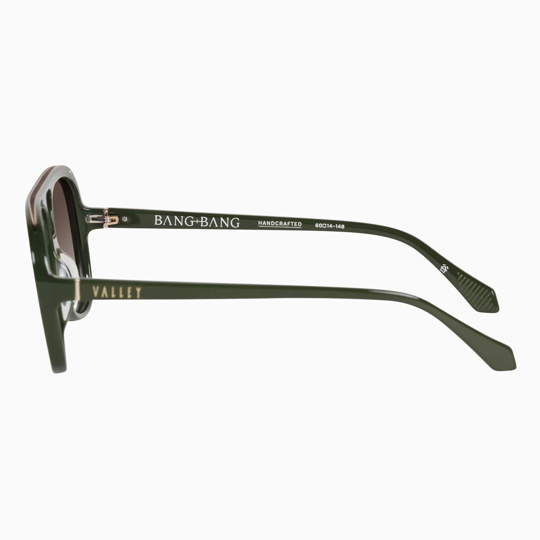 Valley | Bang Bang - Army Green w. Gold Metal / Brown Gradient Lens
