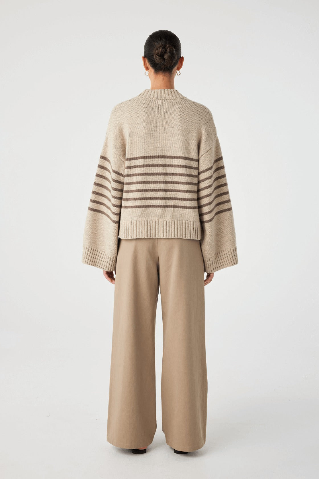Arcaa Movement | Aiko Cardigan - Sand Marle & Cacao