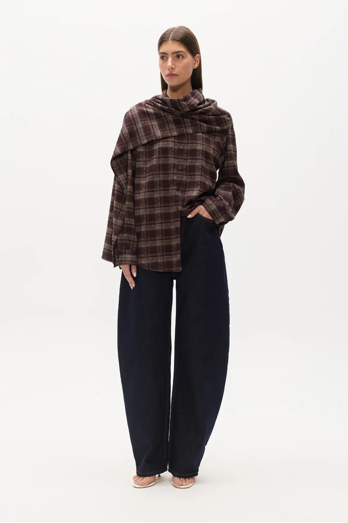 Bayse Brand | Vaughn Cape Shirt - Plaid