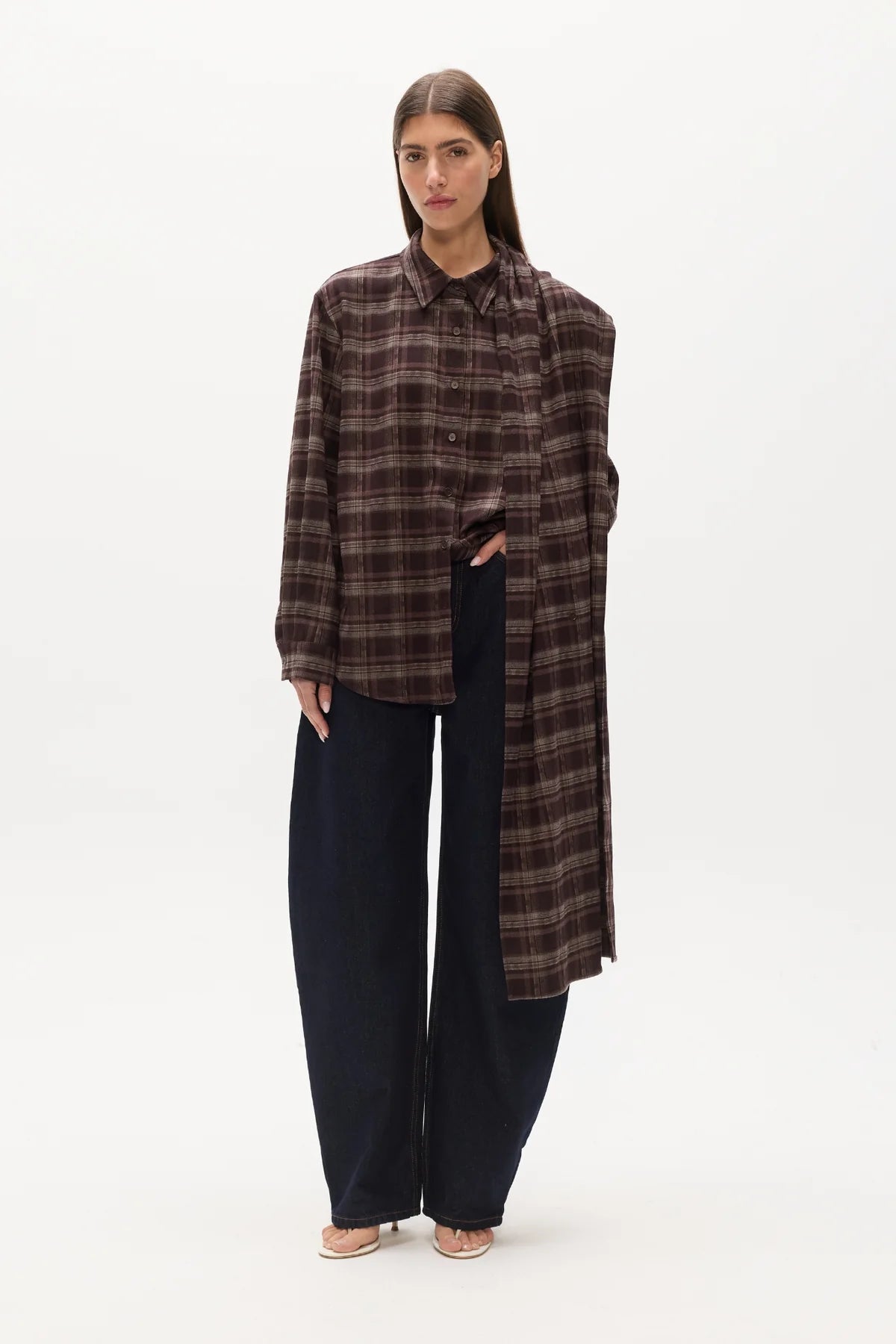 Bayse Brand | Vaughn Cape Shirt - Plaid