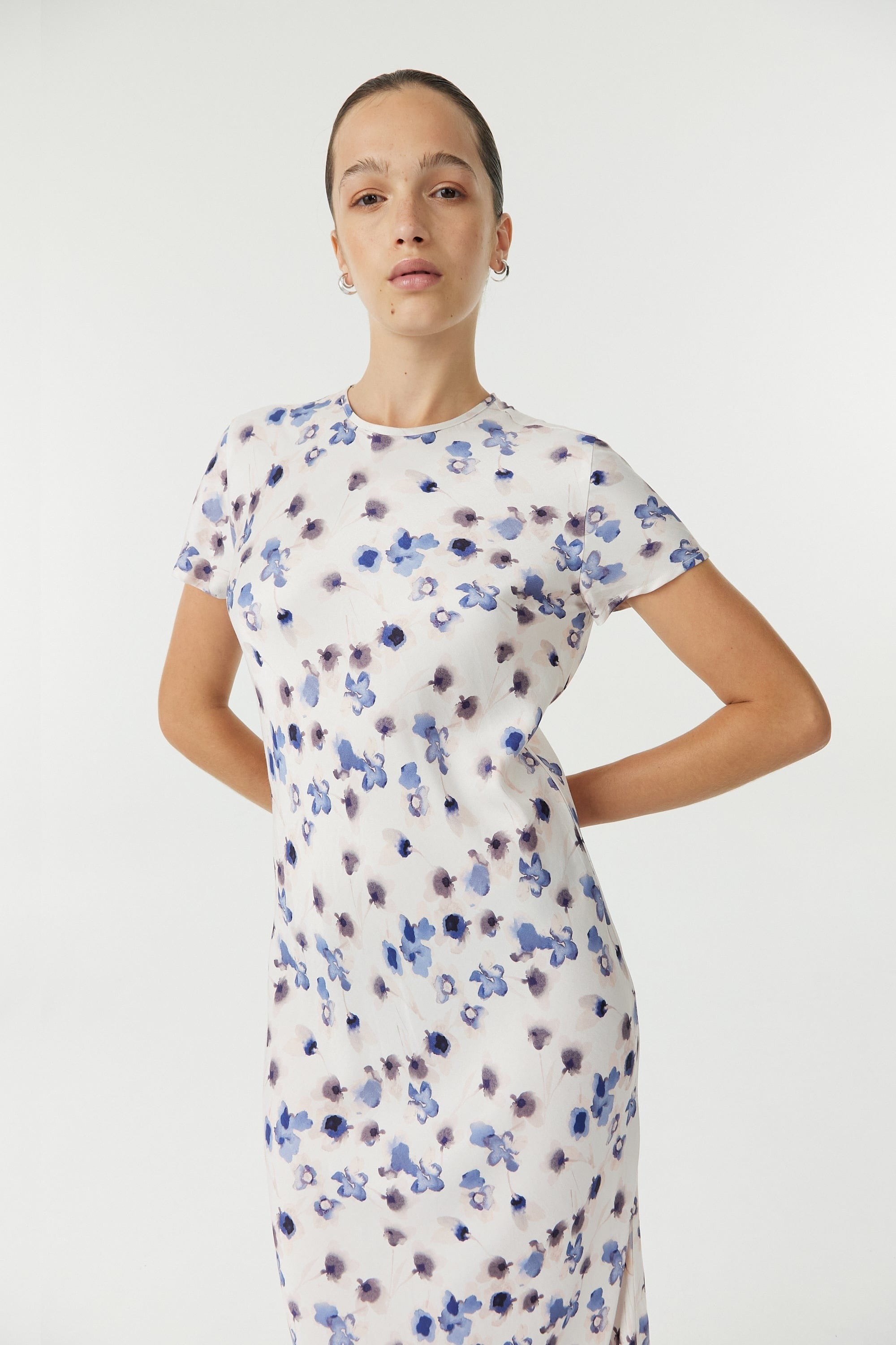 Blue Bell Maxi Bias Tee Dress