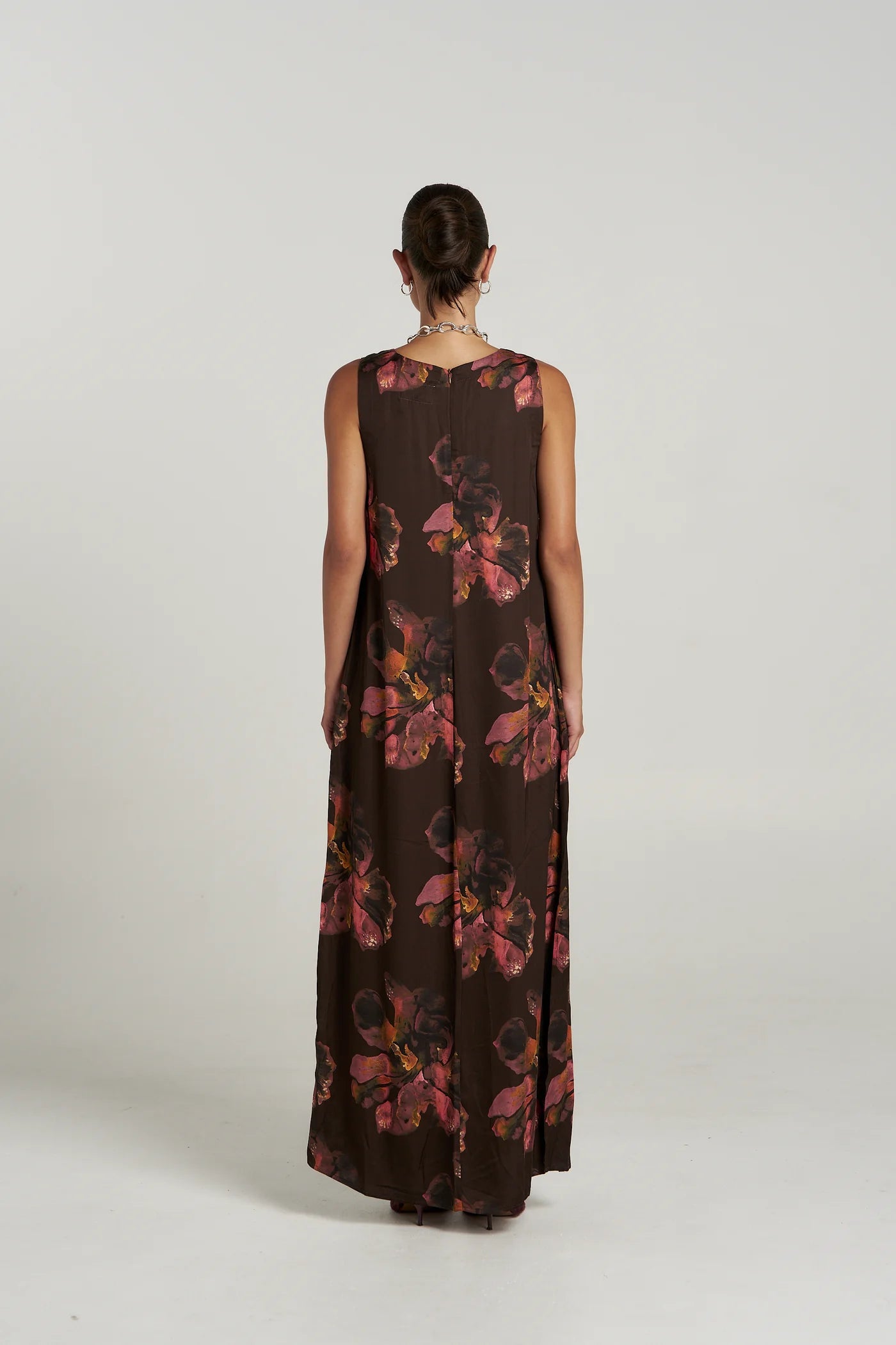 Summi Summi | V Neck Maxi - Chocolate Petals