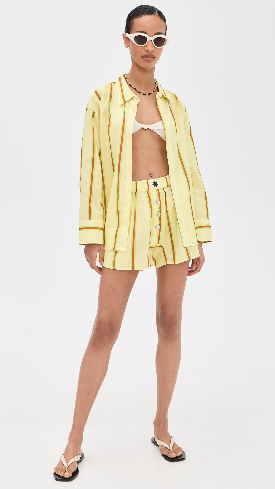 Ciao Ciao Vacation | Sandy Stripe Boxer Short - Yellow