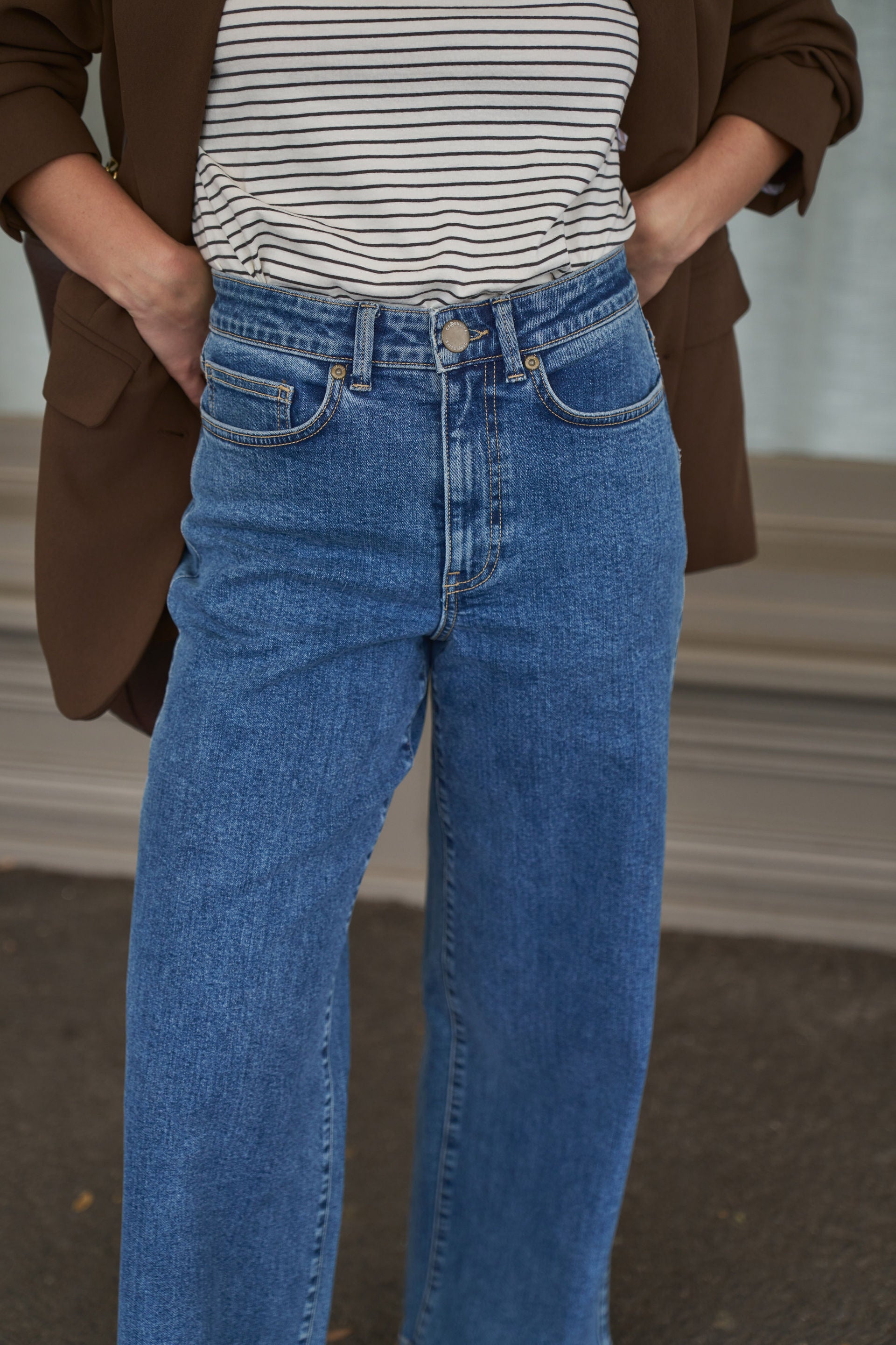 Ceres Life | Evie Wide Leg Jean - Fresh Indigo