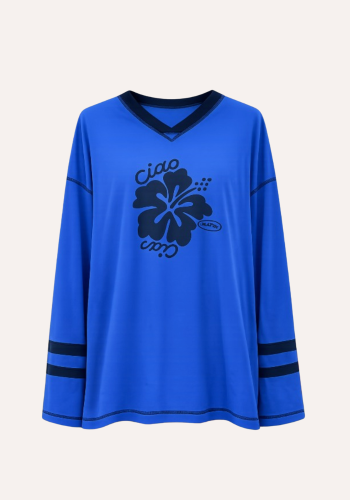 Ciao Ciao Vacation | Blue Hibiscus Speedway Tee