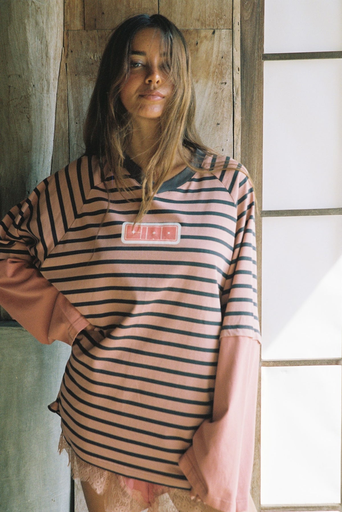 Ciao Ciao Vacation | Double Trouble LS Tee - Pink