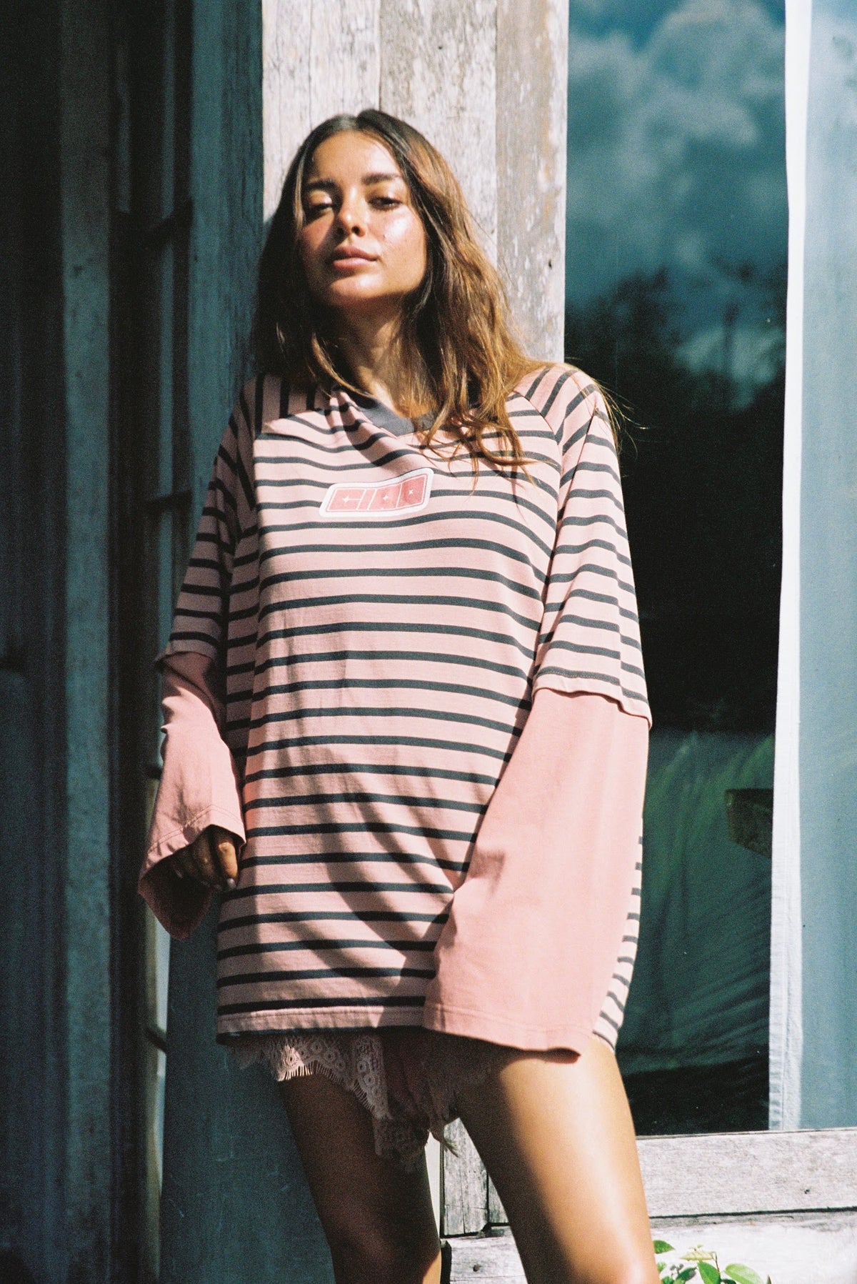Ciao Ciao Vacation | Double Trouble LS Tee - Pink