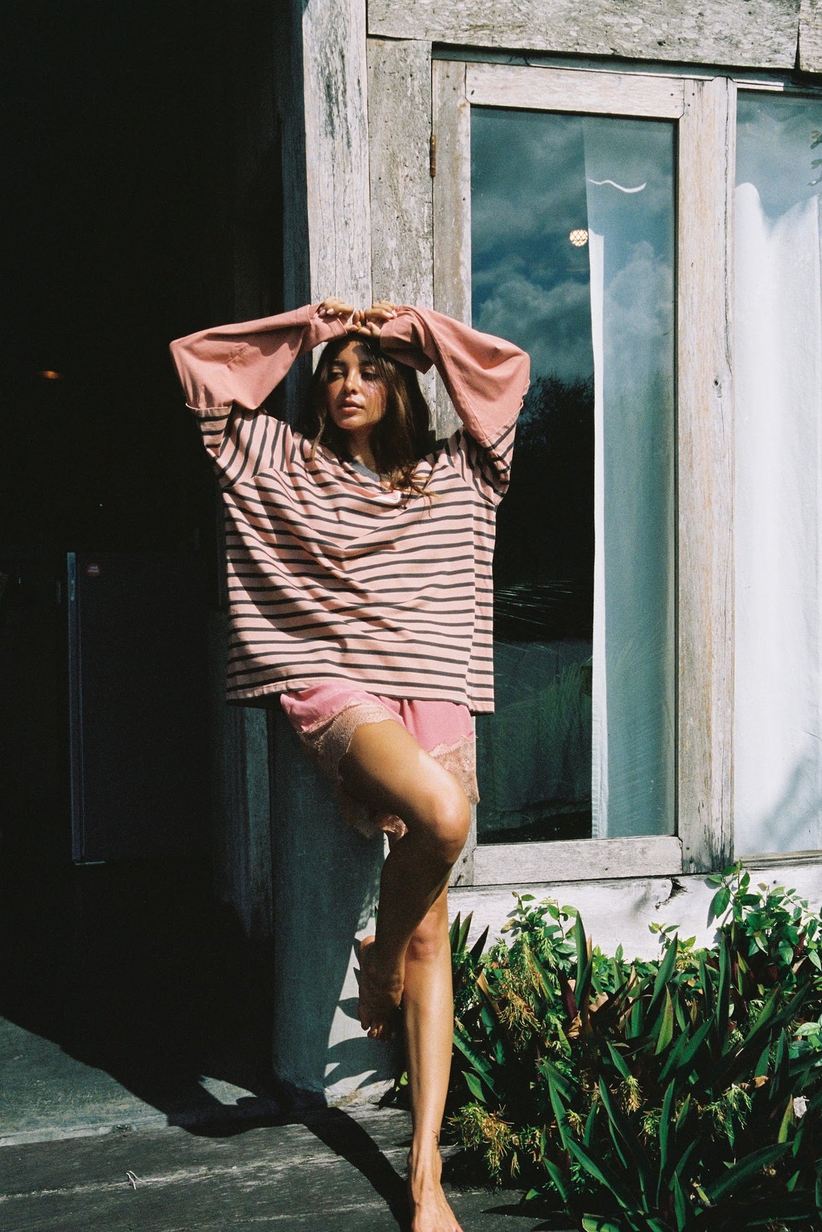 Ciao Ciao Vacation | Double Trouble LS Tee - Pink
