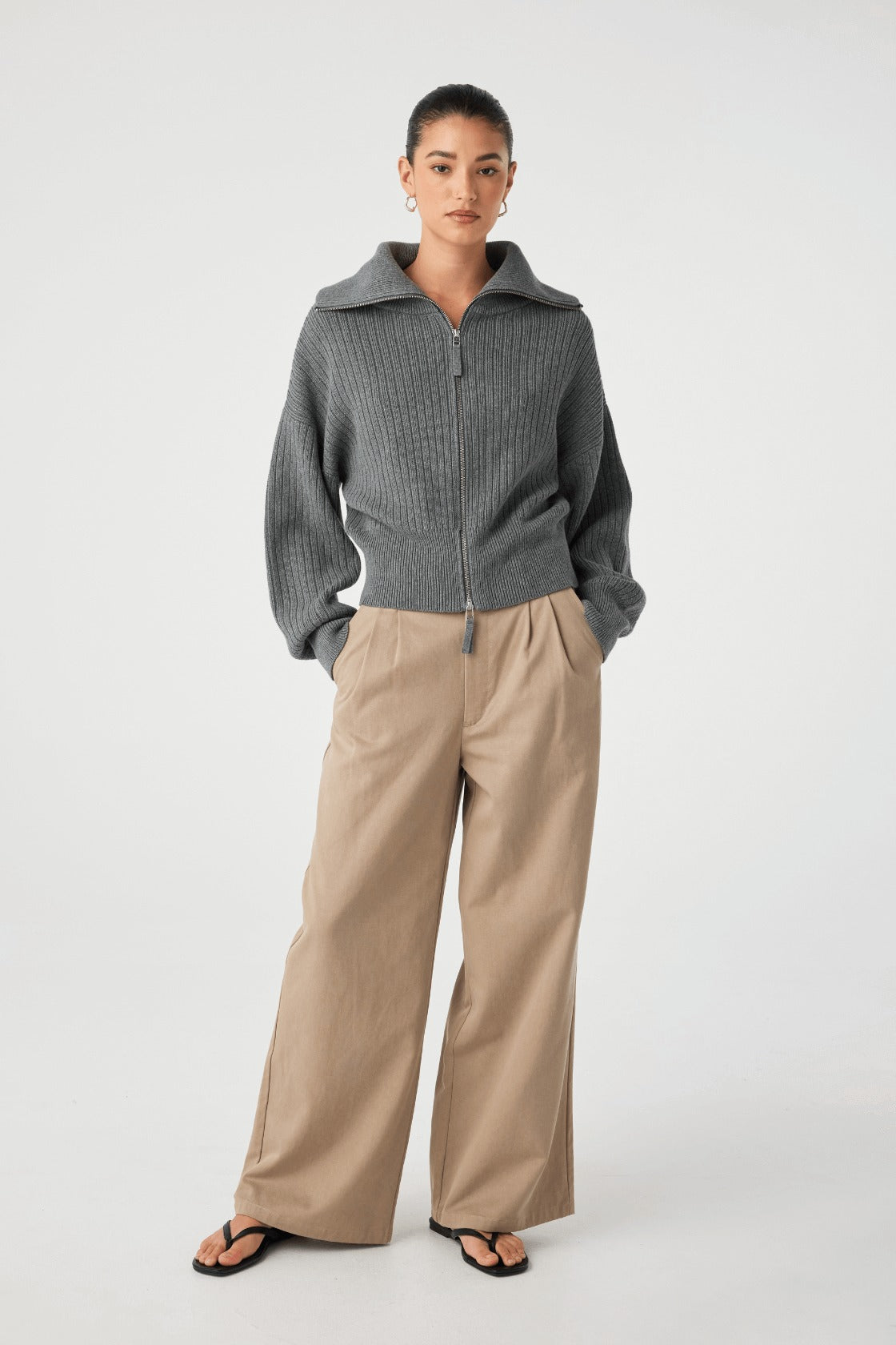 Arcaa Movement | Quincy Zip Sweater - Graphite