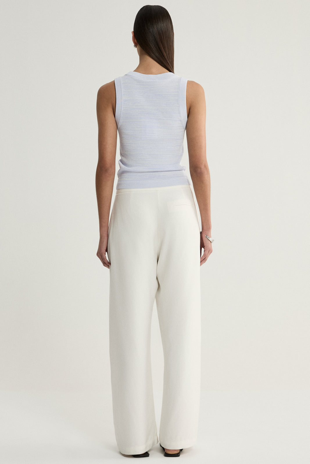 Elka Collective | Celia Knit Top - Pale Blue Marle