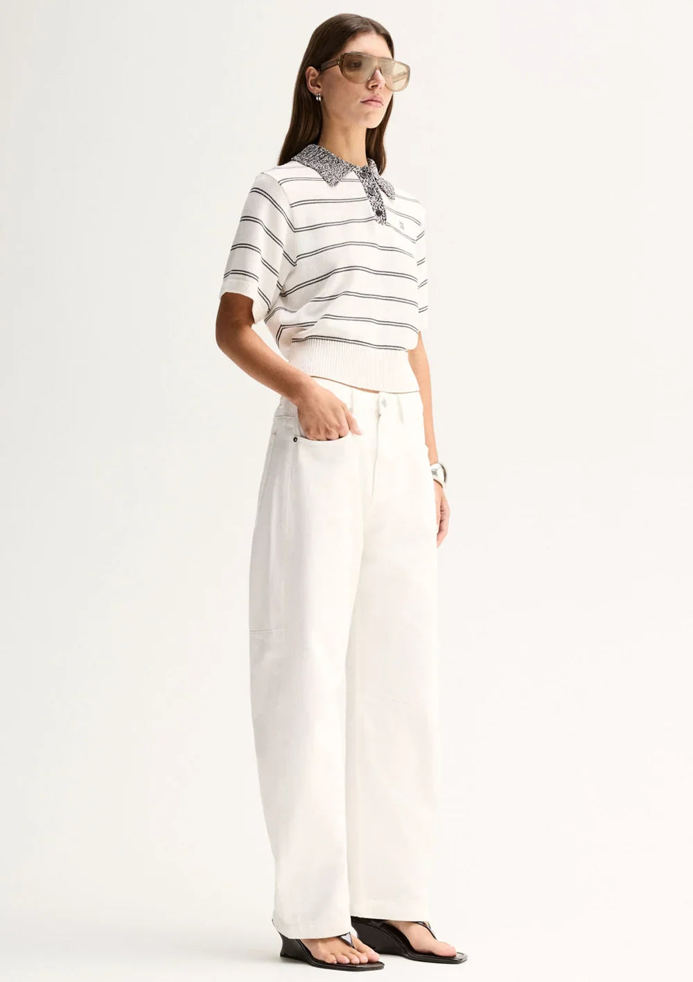 Elka Collective | Harley Knit Tee - White
