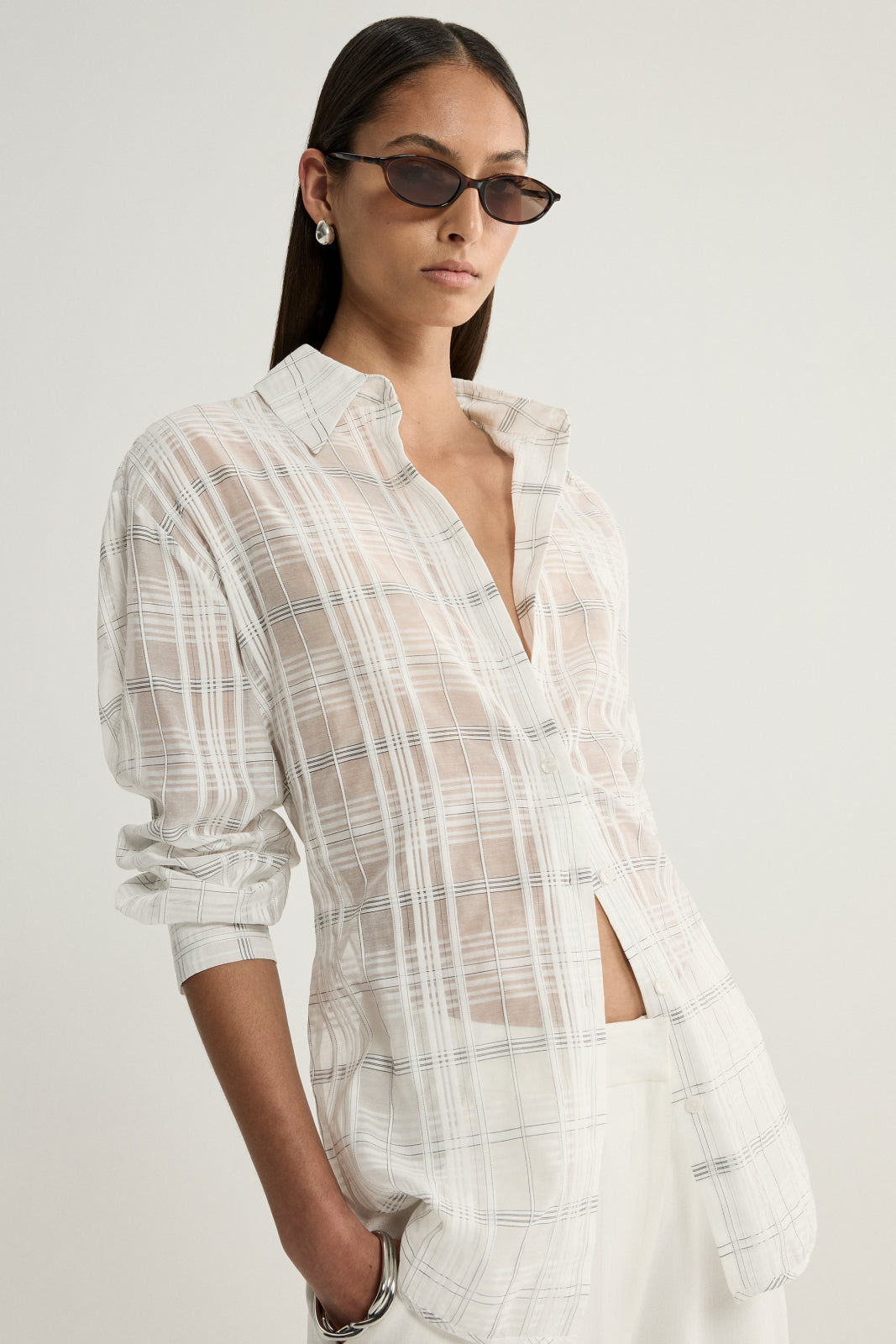 Elka Collective | Onyx Shirt - White Check