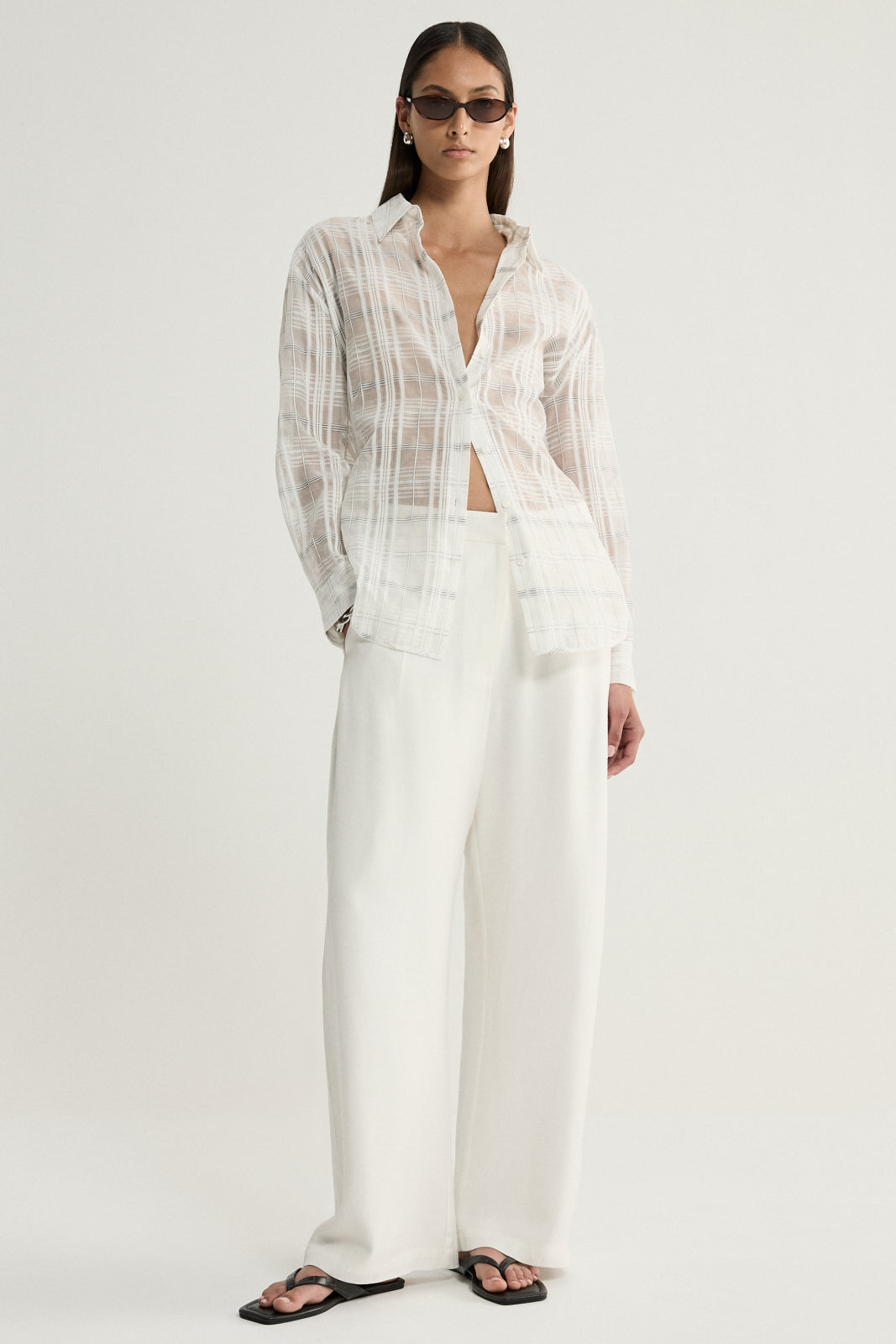 Elka Collective | Onyx Shirt - White Check