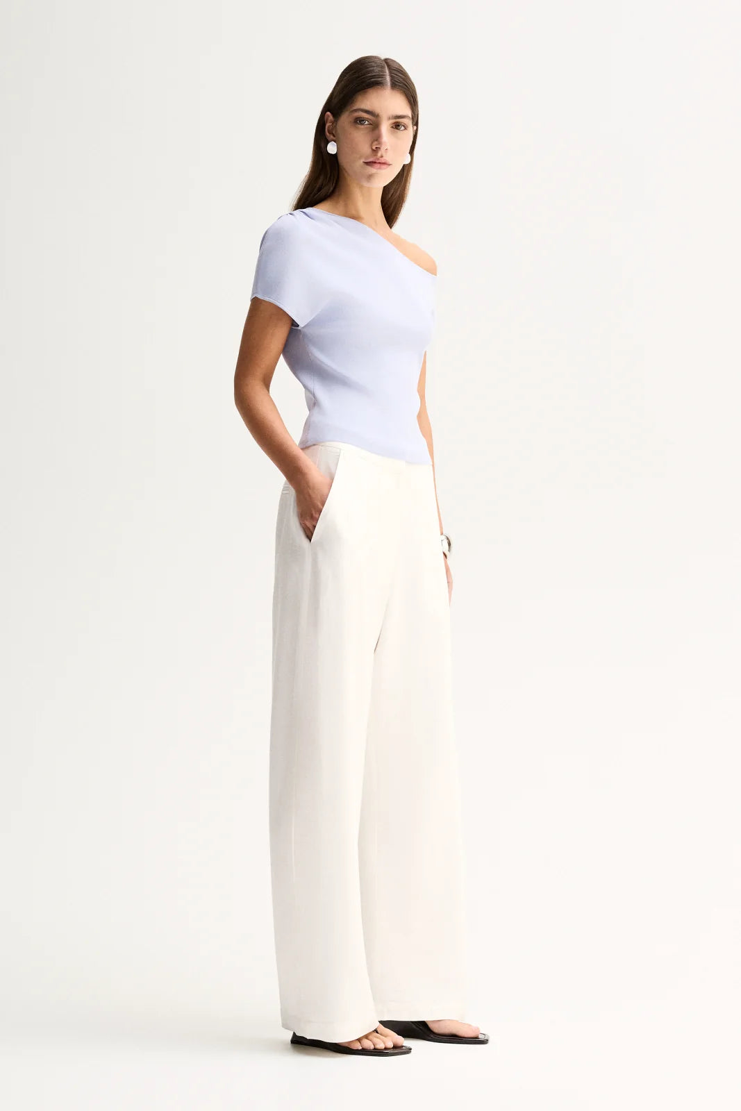 Elka Collective | Talia Knit Top - Pale Blue
