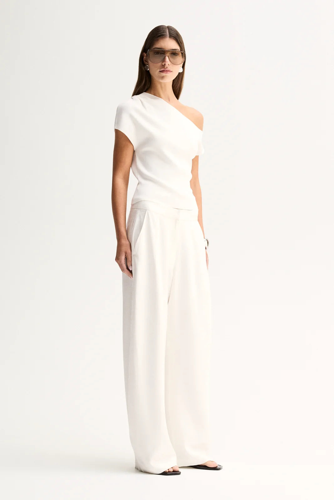 Elka Collective | Talia Knit Top - White