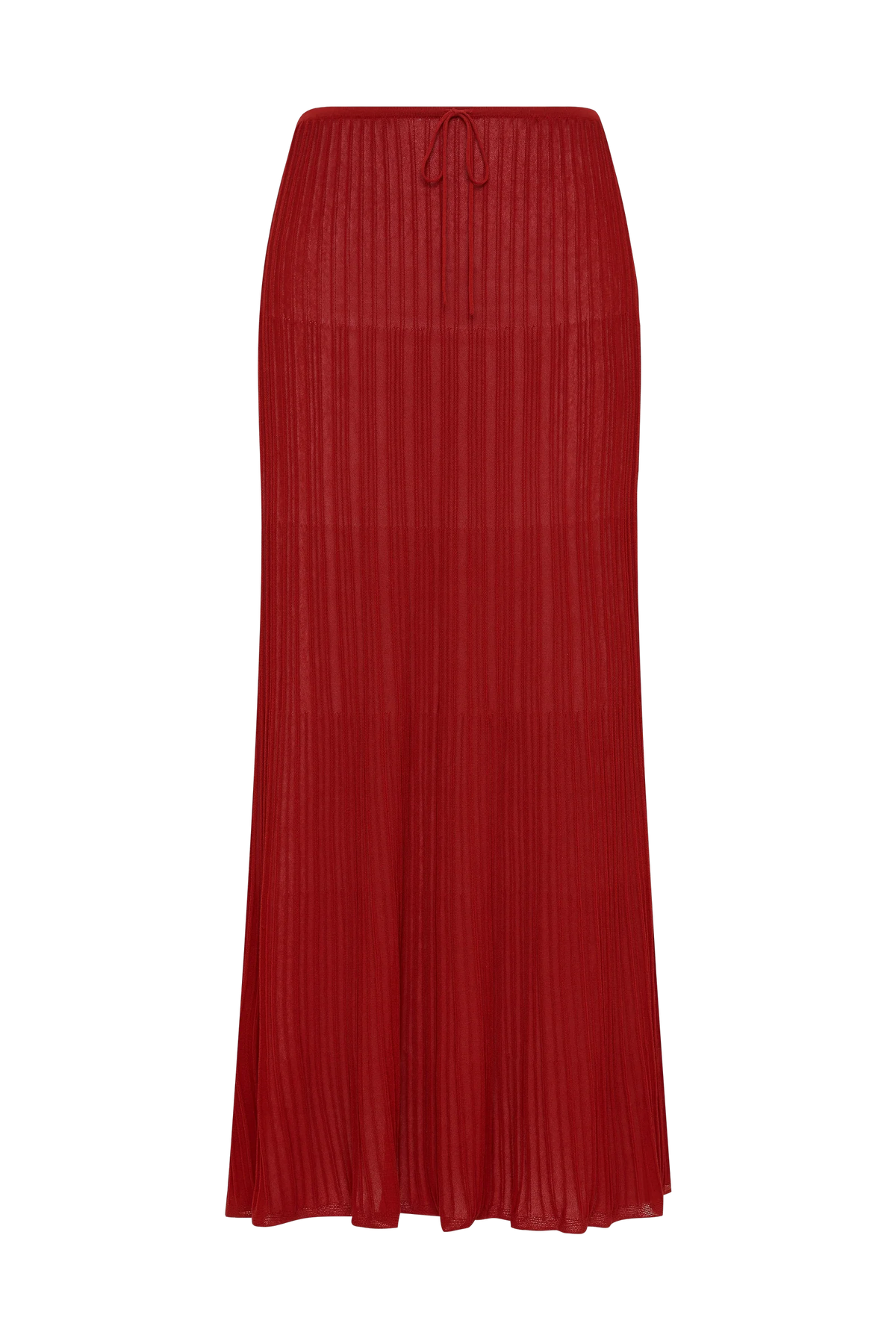 Faithfull The Brand | Citara Drawstring Midi Skirt - Red