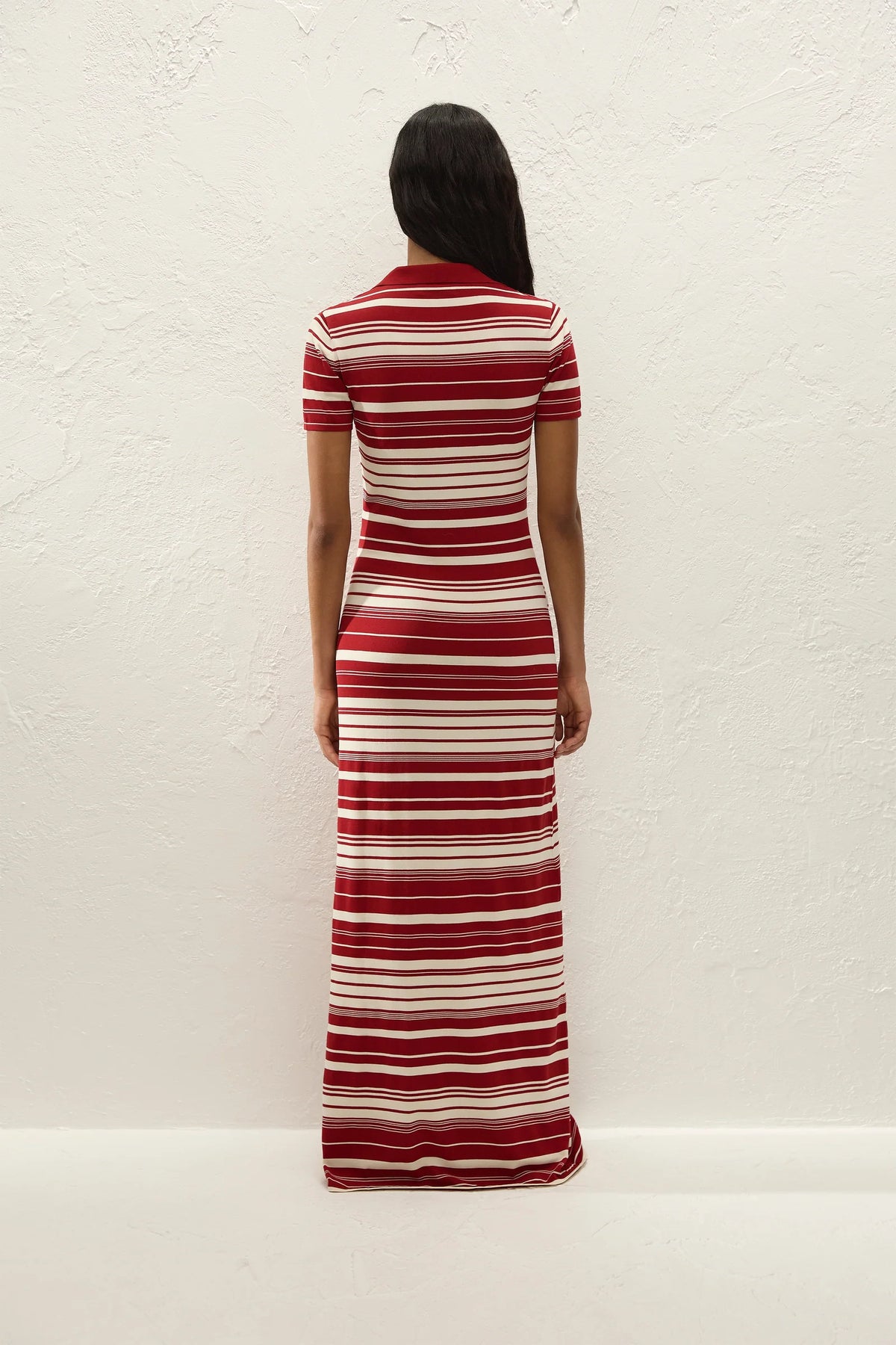 Faithfull The Brand | Cloe Maxi Dress - Valdemar Stripe Red