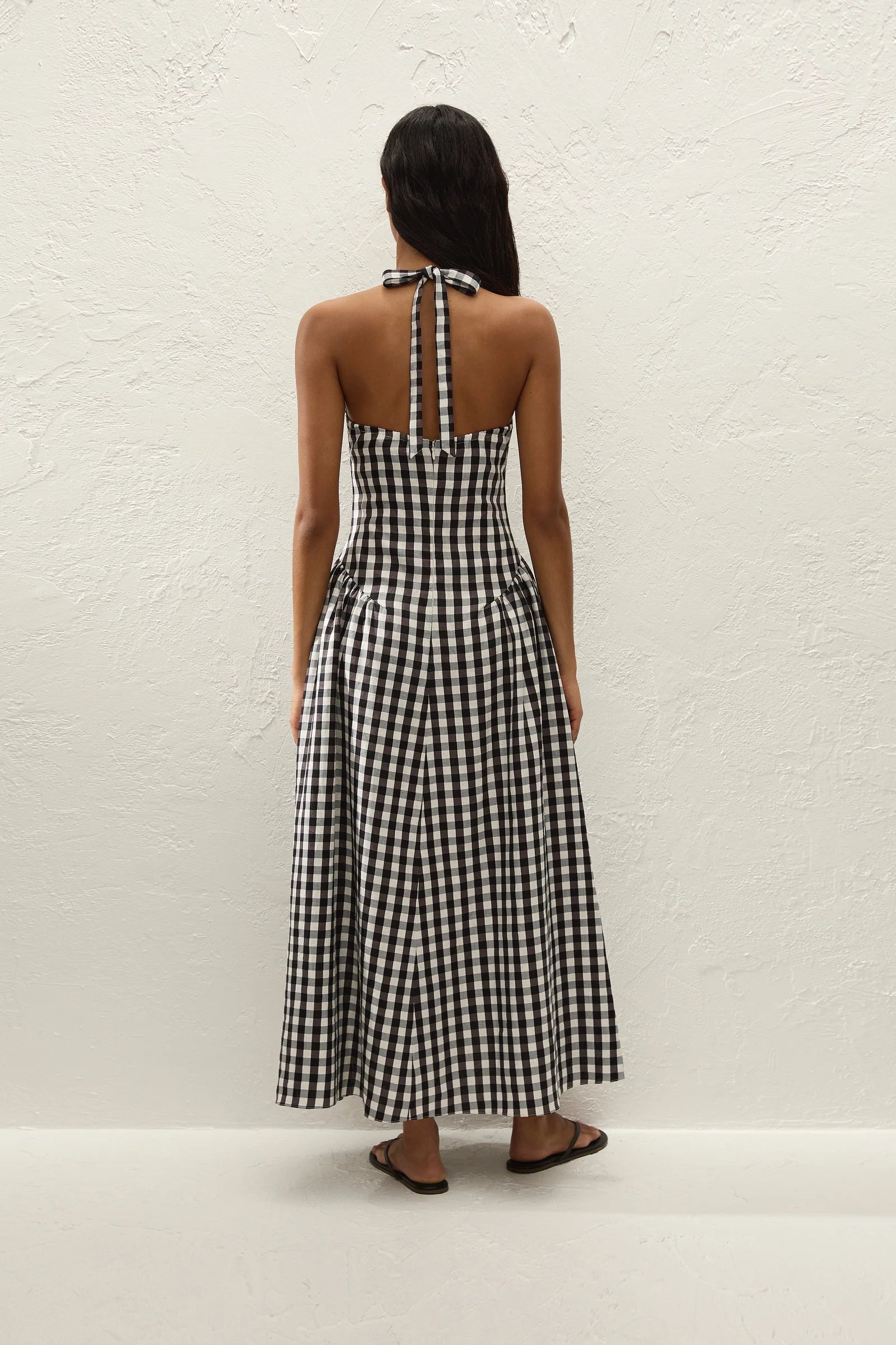 Faithfull The Brand | La Cala Mini Dress - Gingham Black